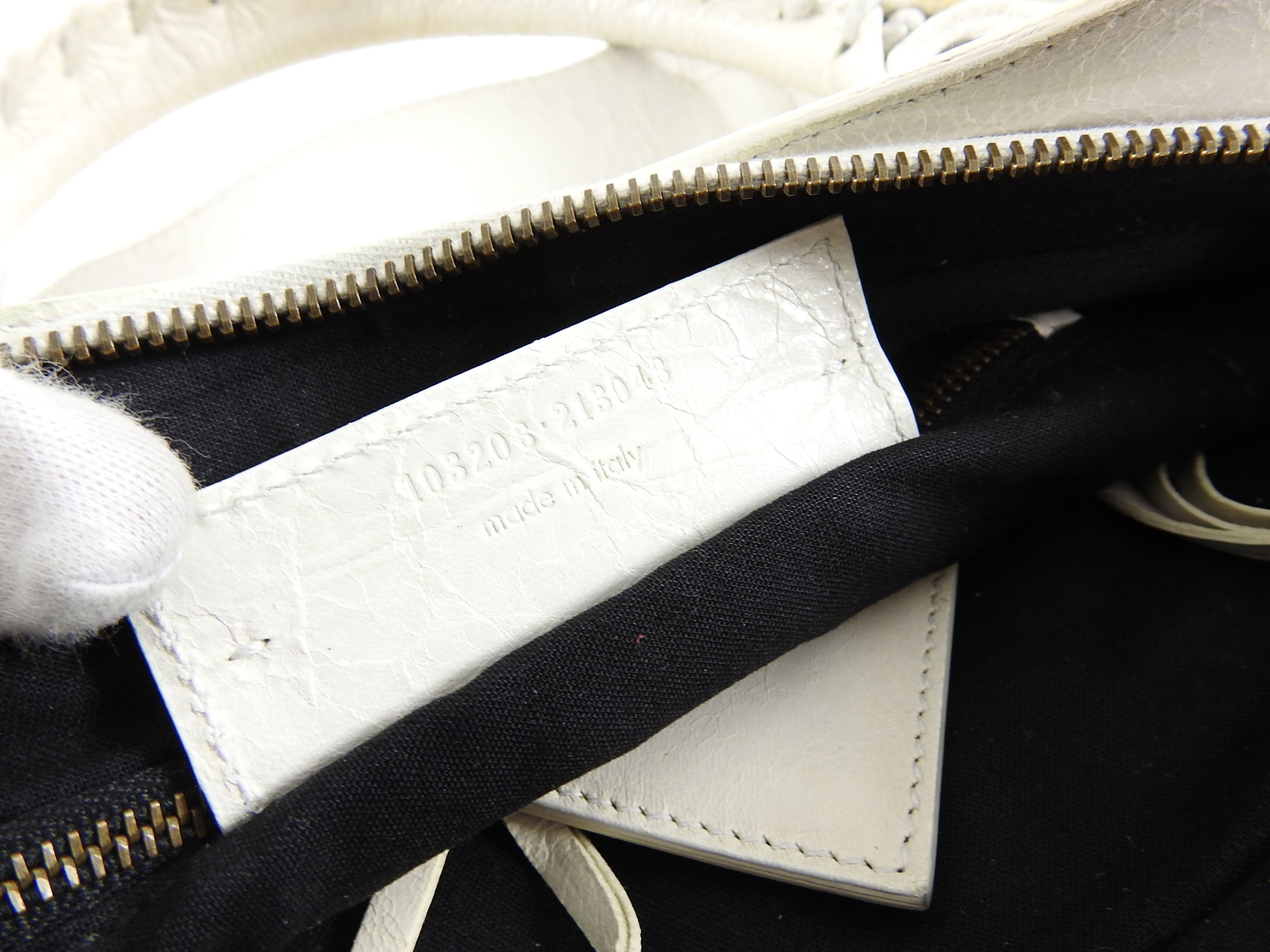 Balenciaga Ivory Motocross Classic First Bag - Luxury Designer Handbag for Women | Perfect for Parties, Date Nights & Fashion Events