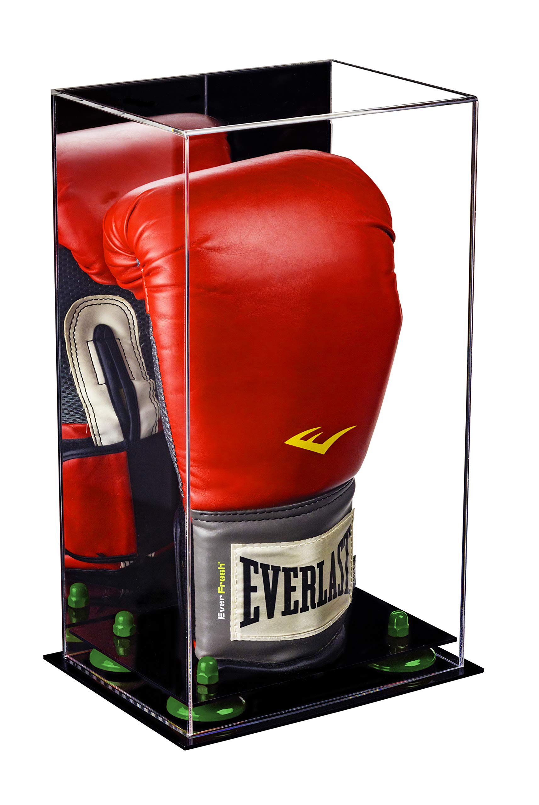 Premium Acrylic Display Case for Boxing Gloves - Clear Full-Size Protective Showcase for Collectibles, Memorabilia & Sports Decor - Perfect for Home, Gym, or Retail Store Displays
