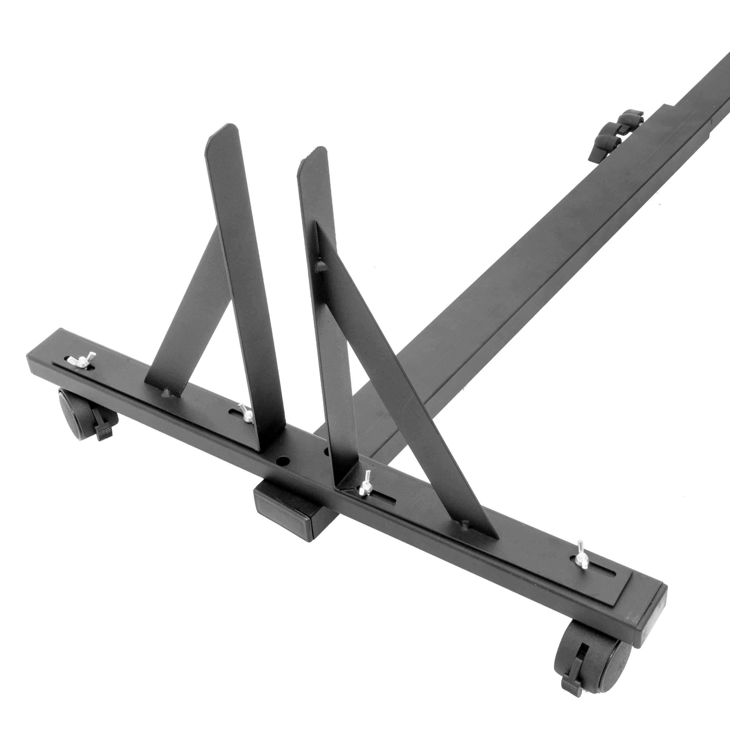 Heavy Duty Steel Polyboard Stand with Wheels - Mobile Storage Rack for Warehouses, Garages & Retail Stores