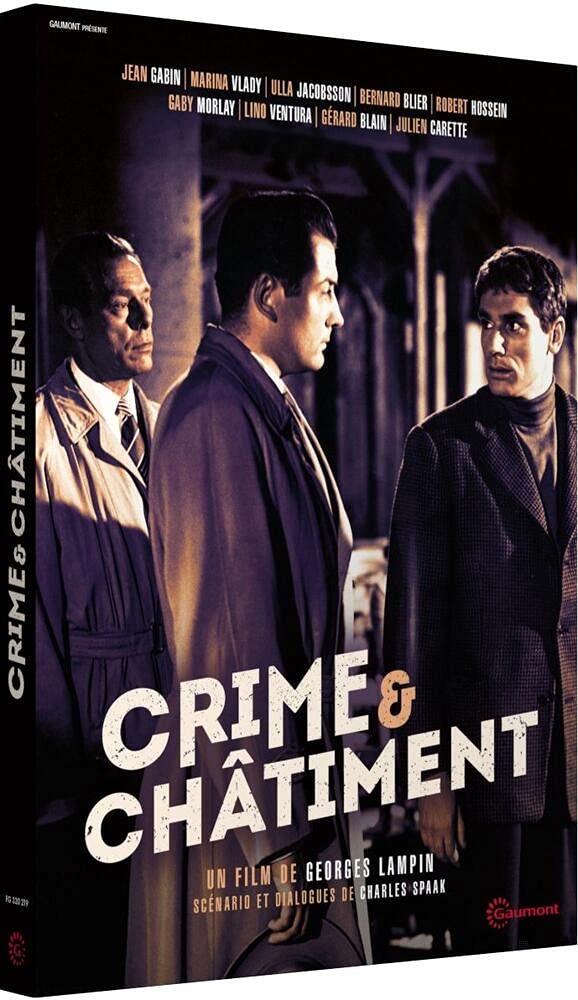 Crime and Punishment (1956) - French Import DVD, PAL Region 0 - Classic Crime Drama Film Based on Dostoevsky's Novel - Perfect for Literature Lovers & Film Collectors