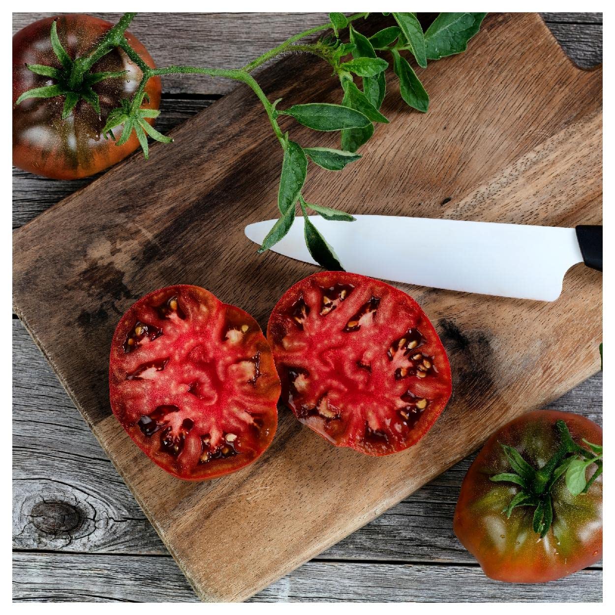 Organic Black Brandywine Heirloom Tomato Seeds - 1 Oz Non-GMO Seeds for Home Gardening - Gold Vault Seed Packet - Perfect for Vegetable Gardens, Greenhouses & Container Planting