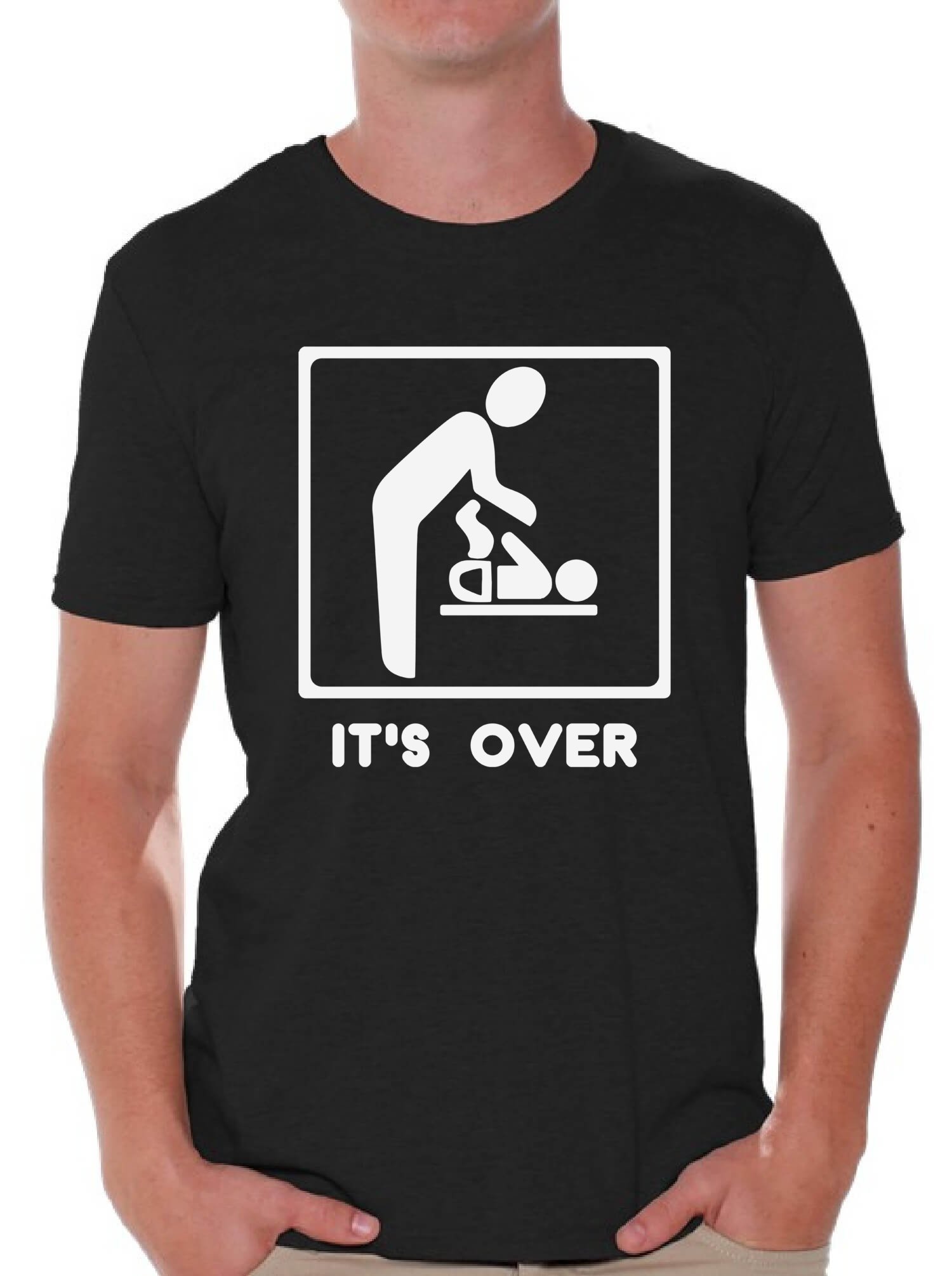 Awkwardstyles Funny 'It's Over' Newborn Baby T-Shirt - Cute Humor Outfit with Free Bookmark - Perfect for Baby Showers, Photo Shoots & First Birthday Parties
