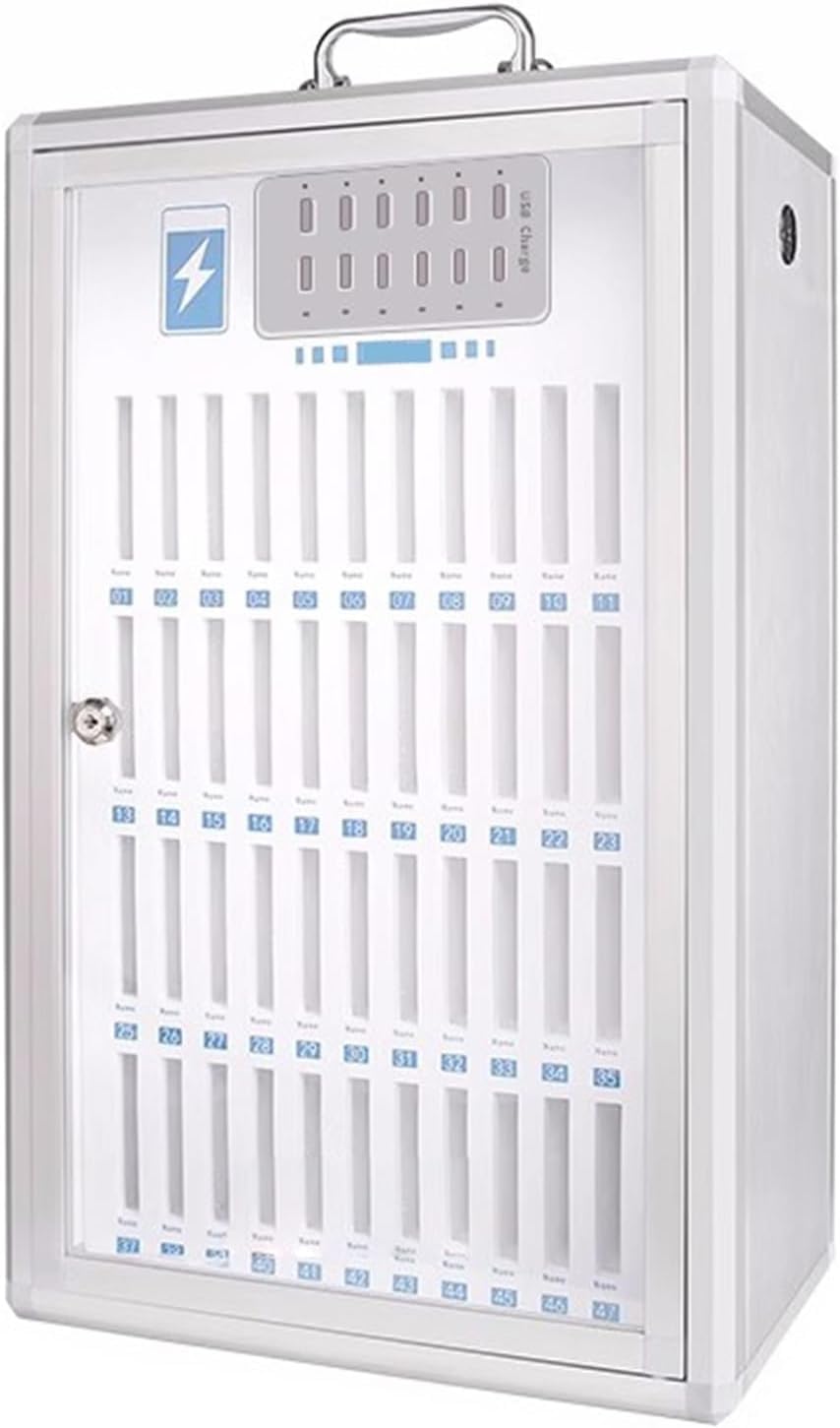 Wall Mounted Cell Phone Storage Cabinet - Secure Phone Locker for Schools, Exams & Offices | Durable Metal Phone Box with Key Lock for Classroom, Testing Center & Workplace Organization
