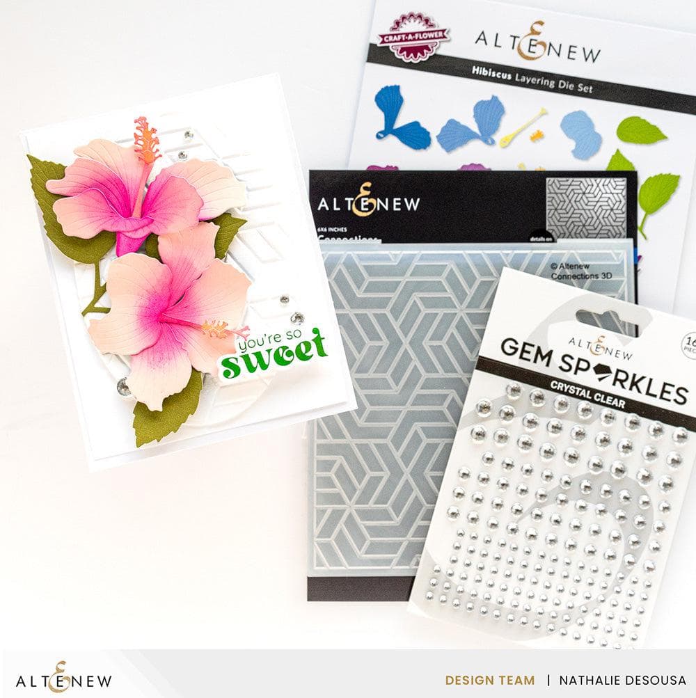 Hibiscus Layering Die Set for Paper Flower Crafting - DIY Scrapbooking, Card Making, and Home Decor Projects