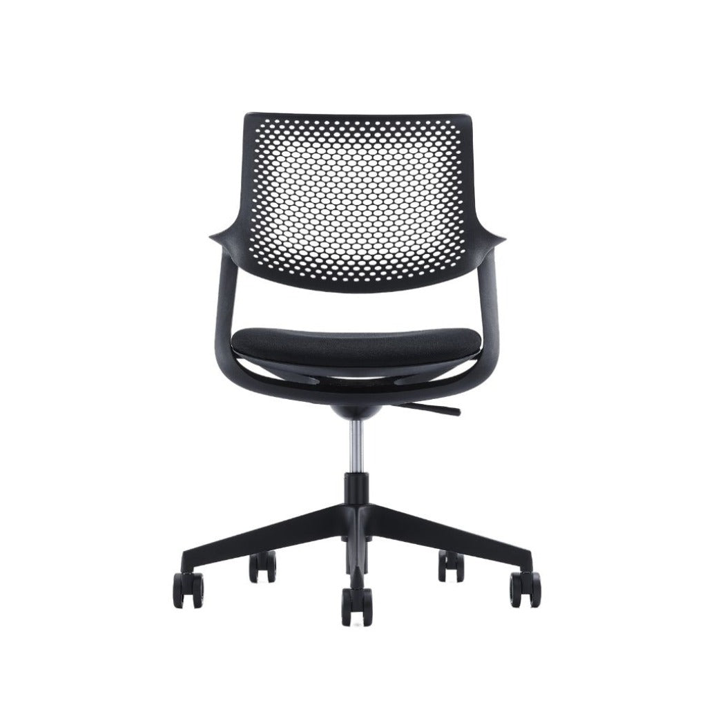 Ergonomic Mesh Office Chair with Lumbar Support - Adjustable Height Swivel Task Chair for Home & Office Workspace - Ideal for Long Hours Sitting, Gaming & Remote Work
