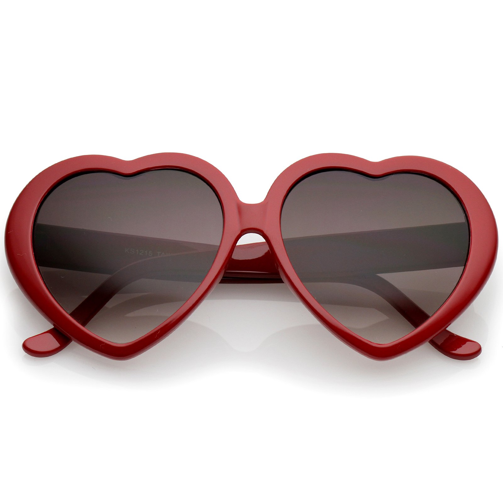 ZeroUV Women's Oversized Gradient Lens Heart-Shaped Sunglasses 55mm - Stylish UV Protection for Beach, Pool, and Summer Outfits