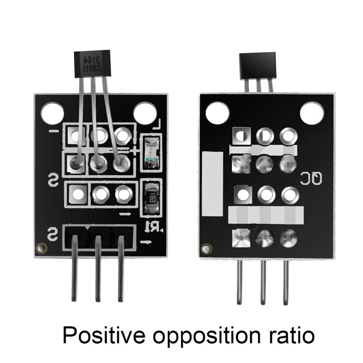 KY-003 Hall Effect Sensor Module - 5pcs Magnetic Field Detection Sensor for Arduino, Raspberry Pi, DIY Electronics Projects - Perfect for Speed Measurement, Position Sensing & Motor Control Applications