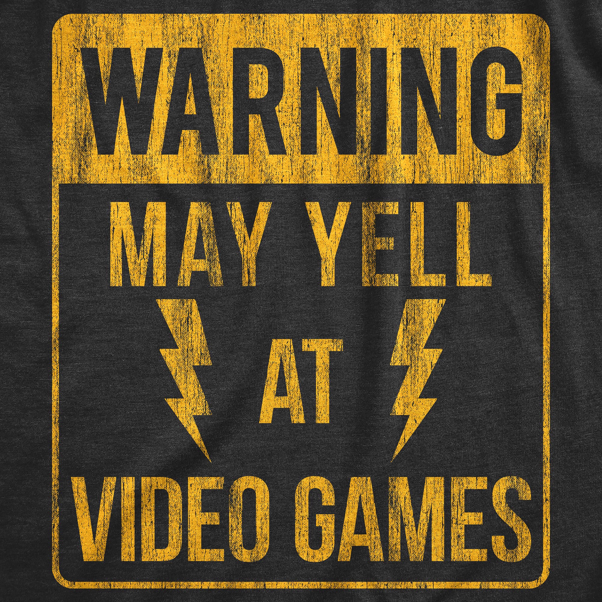 Funny Men's Video Game Rage Quit T-Shirt - Warning May Yell at Games Novelty Graphic Tee - Perfect for Gamers, Nerds & Casual Wear