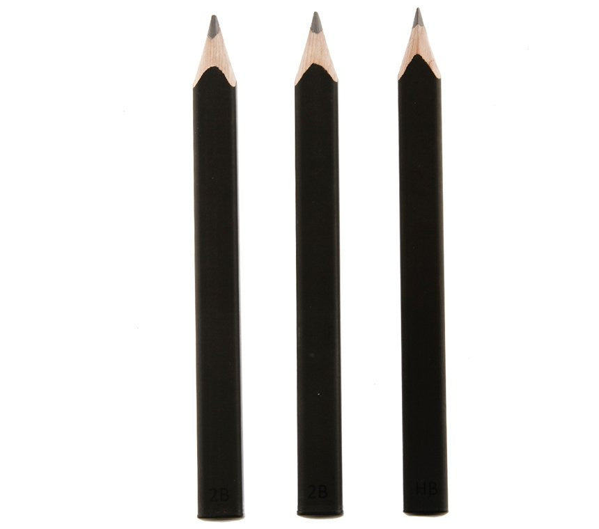 Premium Moleskine Graphite Pencils - Set of 3 for Sketching, Writing & Note Taking - Ideal for Artists, Students & Professionals