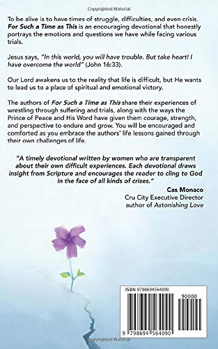 For Such a Time as This: Walking Through Crisis - Christian Devotional Book for Women Facing Challenges, Inspirational Gift for Difficult Times (Perfect for Bible Study, Small Groups & Personal Reflection)