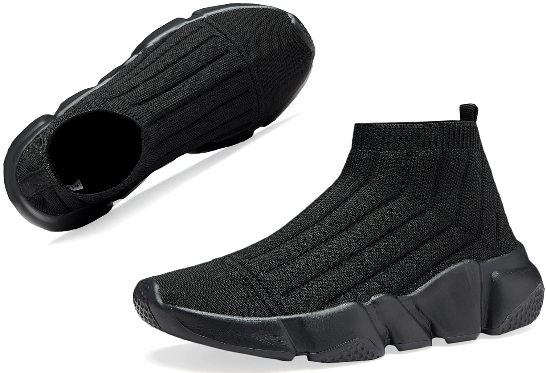 Santiro Boys & Girls Breathable Knit Slip-On Socks Shoes - Lightweight Comfort for School, Play & Everyday Wear