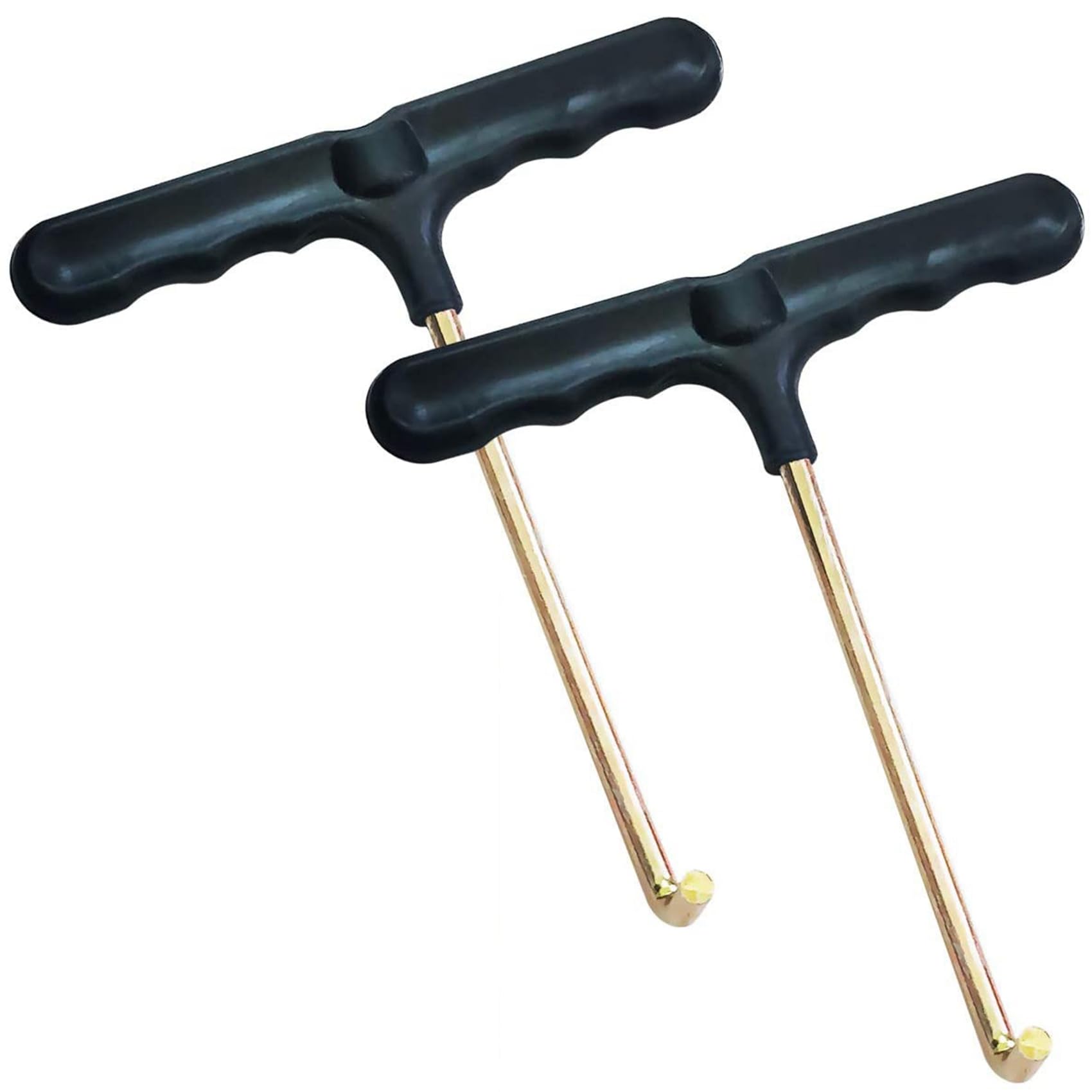 2Pcs Trampoline Spring Puller Tool - Heavy Duty T-Handle Spring Hook for Easy Trampoline Maintenance & Repair | Perfect for Home, Backyard, and Gym Use