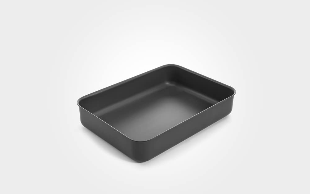 12-inch Mermaid Hard Anodized Deep Lasagna Baking Dish - 32cm Oval Roasting Pan for Pasta, Casseroles & Family Dinners