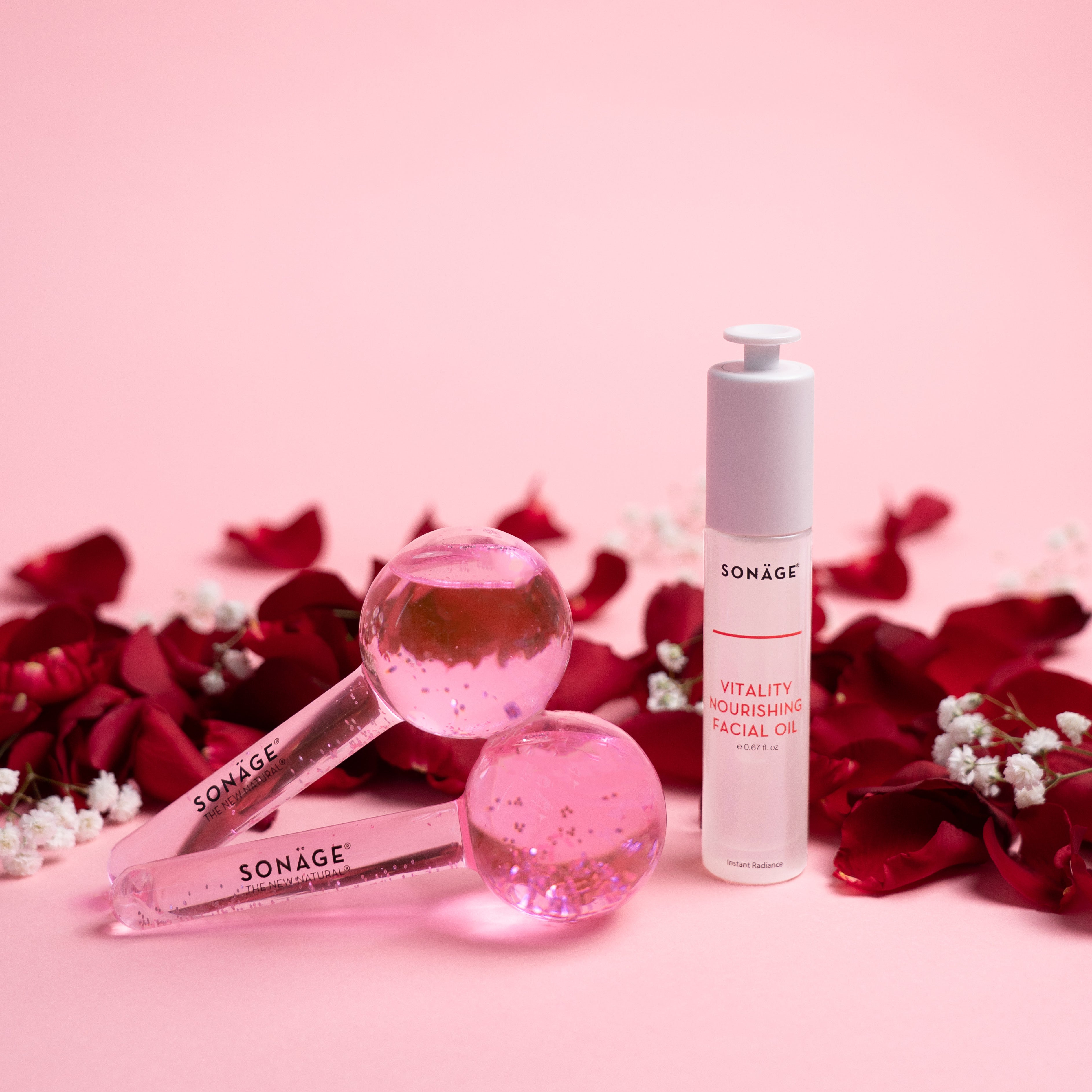 Facial Massage Duo - Rejuvenating Face Roller & Gua Sha Set for Glowing Skin | At-Home Spa & Self-Care Routine