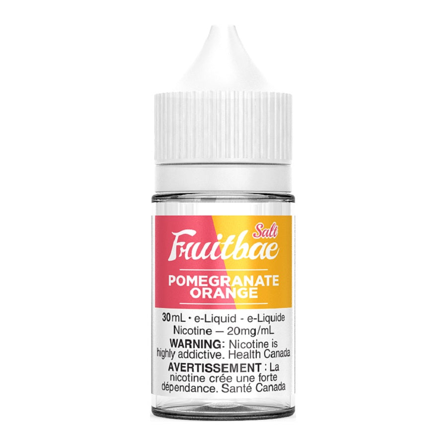 Fruitbae Salt E-Liquid - Pomegranate Orange Flavor 30ml | Refillable Vape Juice for Pod Systems | Perfect for On-the-Go Vaping
