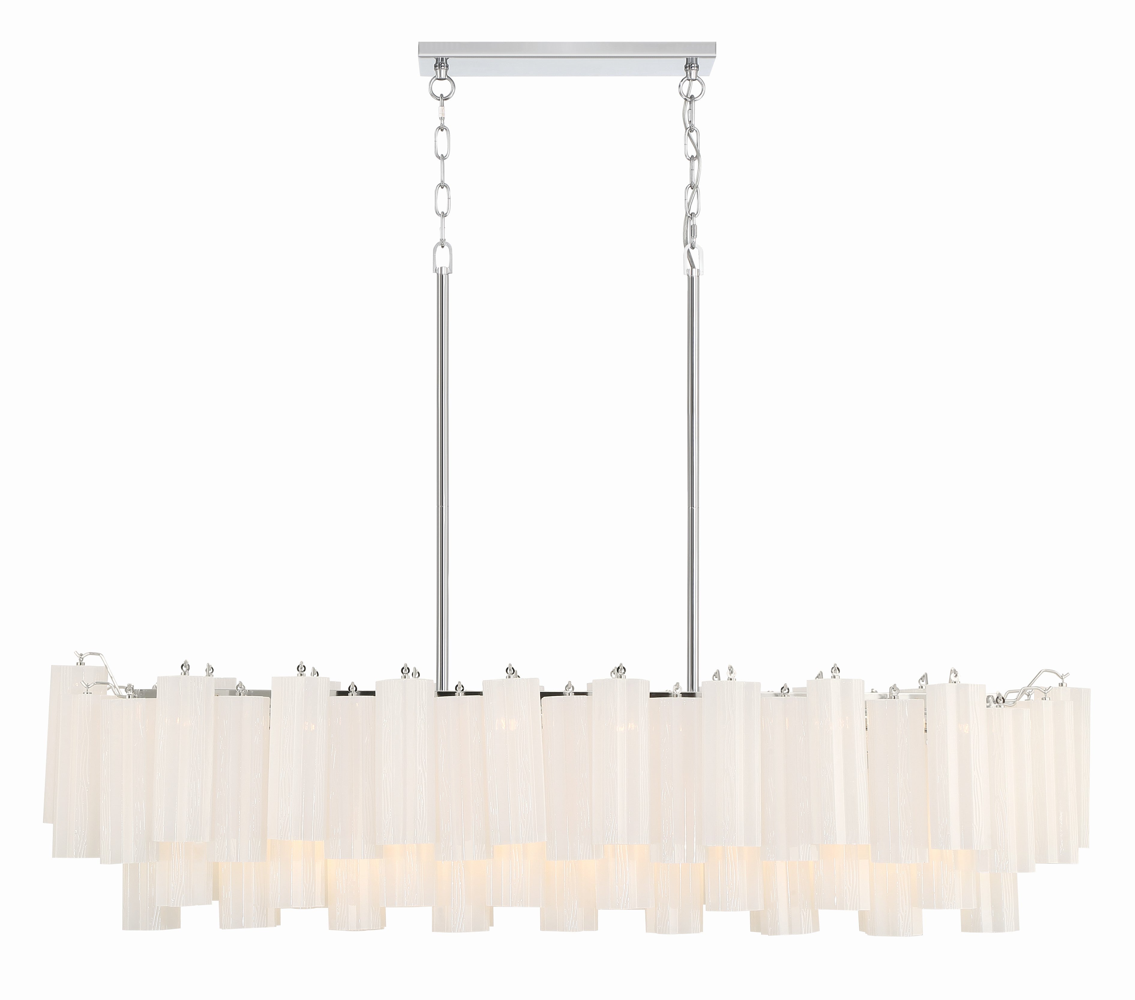 Modern Tronchi Linear Chandelier - Sleek Minimalist LED Pendant Light Fixture for Dining Room, Kitchen Island, Living Room & Bedroom Lighting