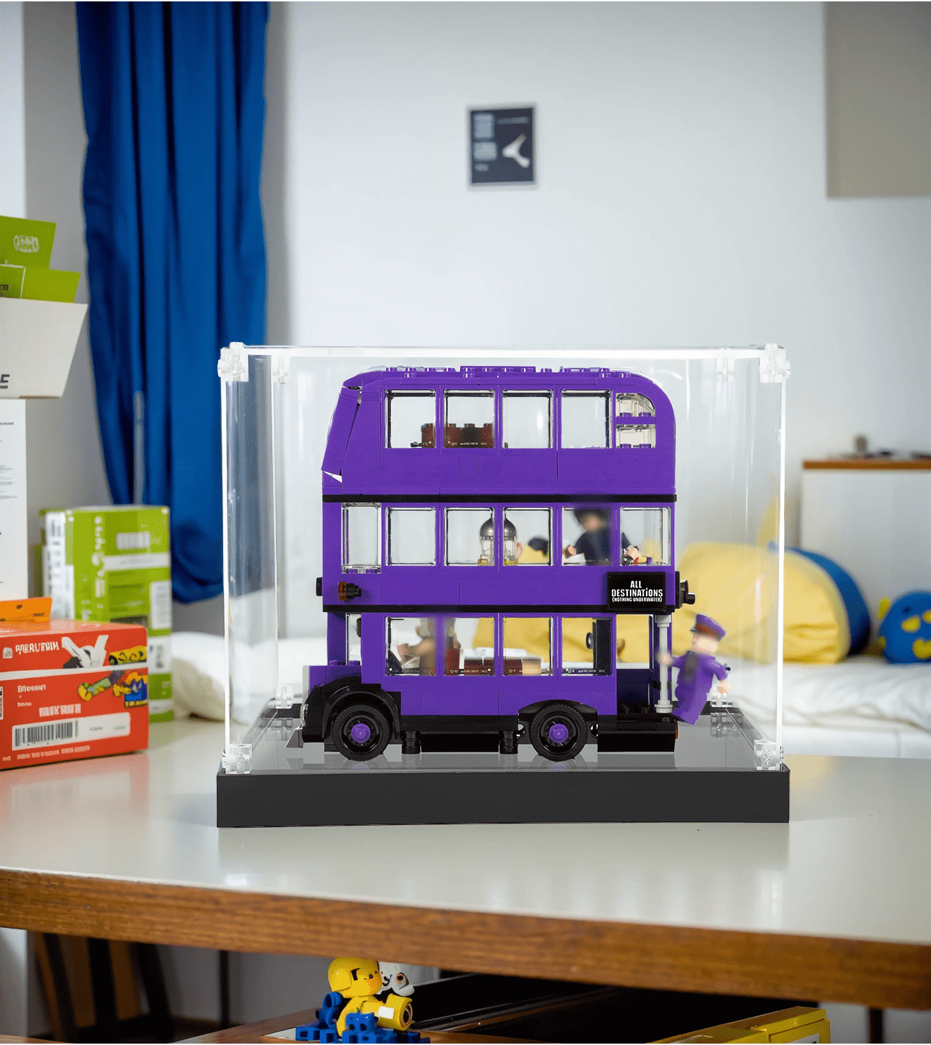 LEGO Harry Potter The Knight Bus 75957 Display Case - Protective Showcase for Collectible Building Sets - Perfect for Home Decor, Office Display & Gift Giving