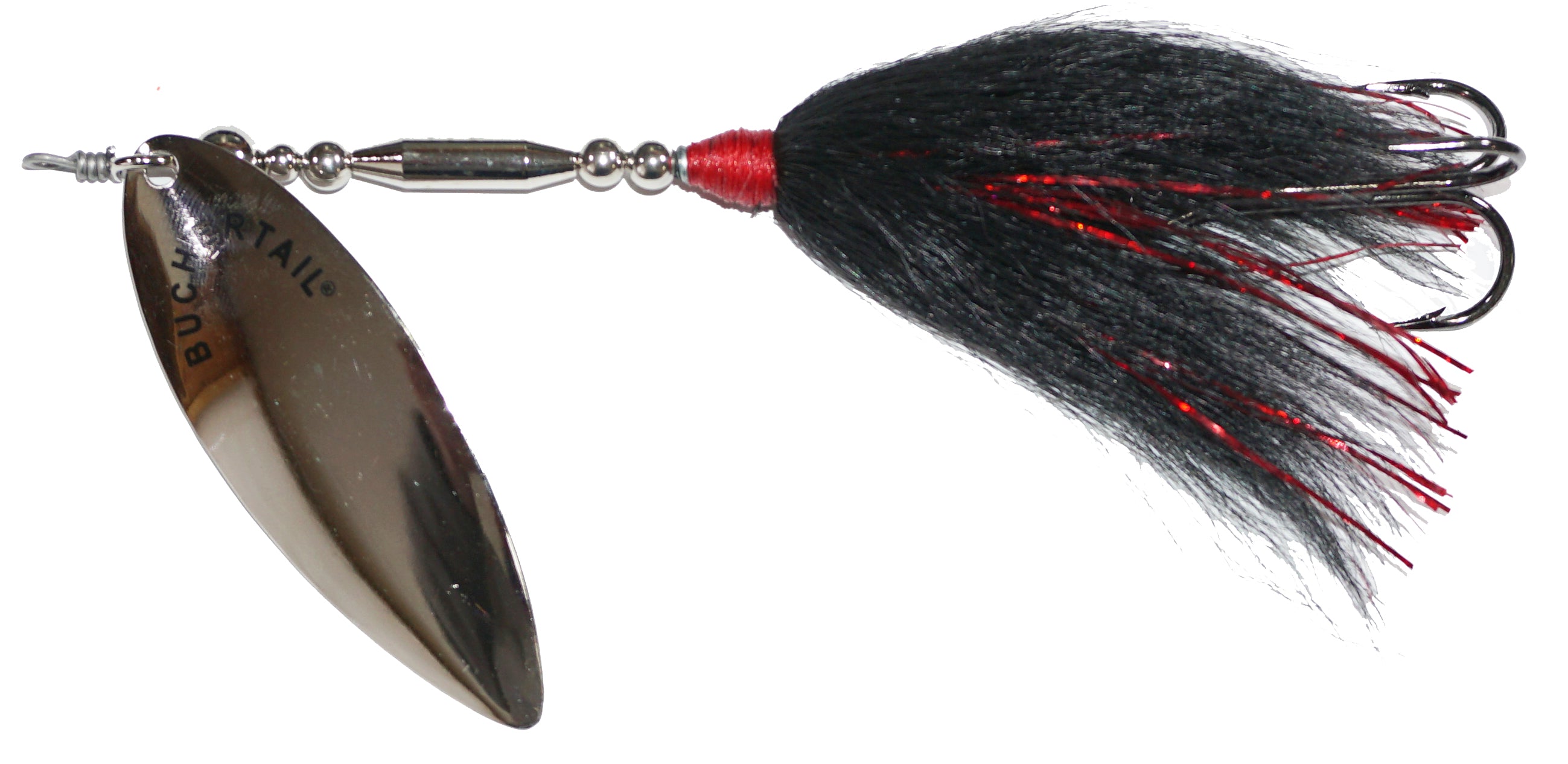 Buchertail 771 Willow Tin Buck Bucktail - Premium Fishing Lure for Bass, Trout & Walleye - Perfect for Freshwater & Saltwater Angling