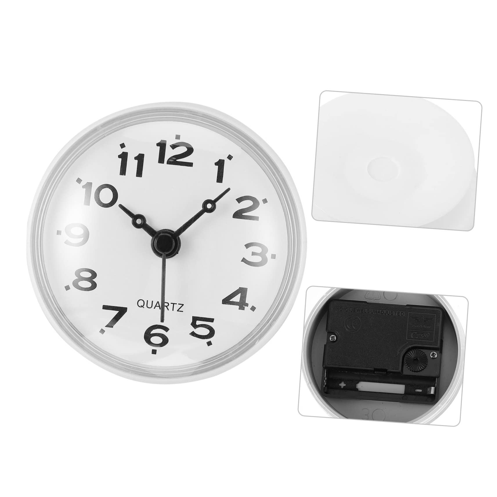 Waterproof Digital Wall Clock with Silent Alarm - Bathroom, Kitchen, Bedroom Timer for Home & Office Use
