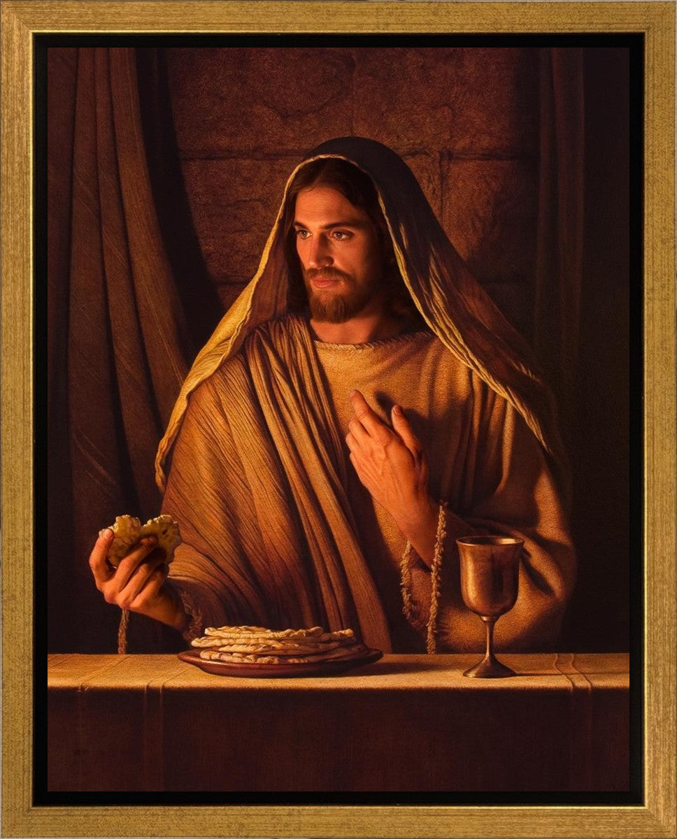 Bread of Life Gallery Wrap Canvas - Inspirational Christian Wall Art for Home, Church & Office Decor - Perfect for Living Room, Bedroom & Prayer Space
