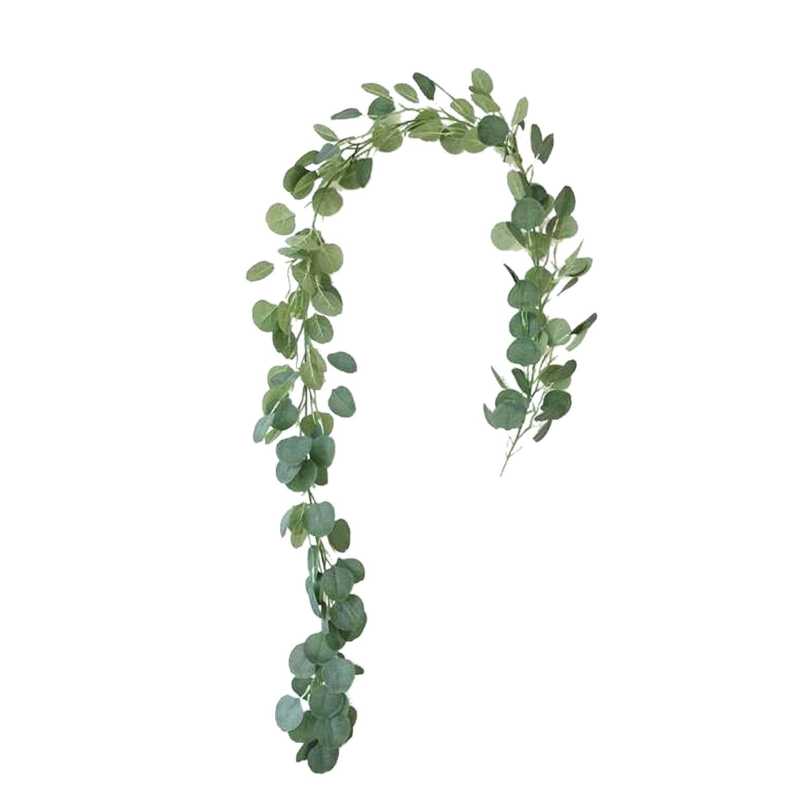 Artificial Plants with Flowers - Realistic Fake Greenery for Home Decor, Wedding, Office, Party - Green Rattan Wall Vine - Perfect for Living Room, Bedroom, Balcony & Indoor Spaces
