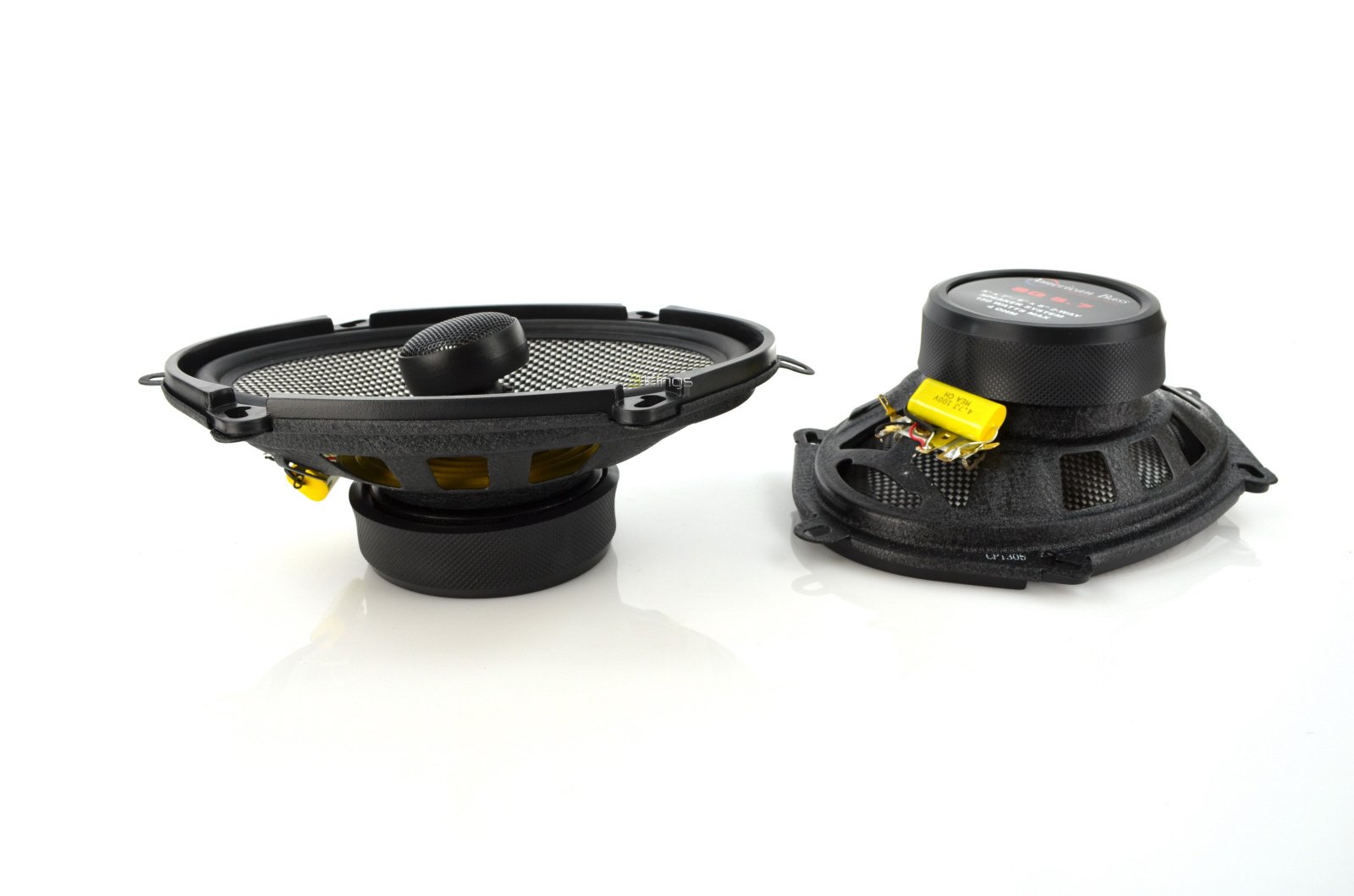 American Bass SQ5.7 2-Way Car Speakers Pair - 6x8/5x7 Inch Coaxial Speakers for Enhanced Car Audio | Perfect for Sedans, SUVs, and Trucks