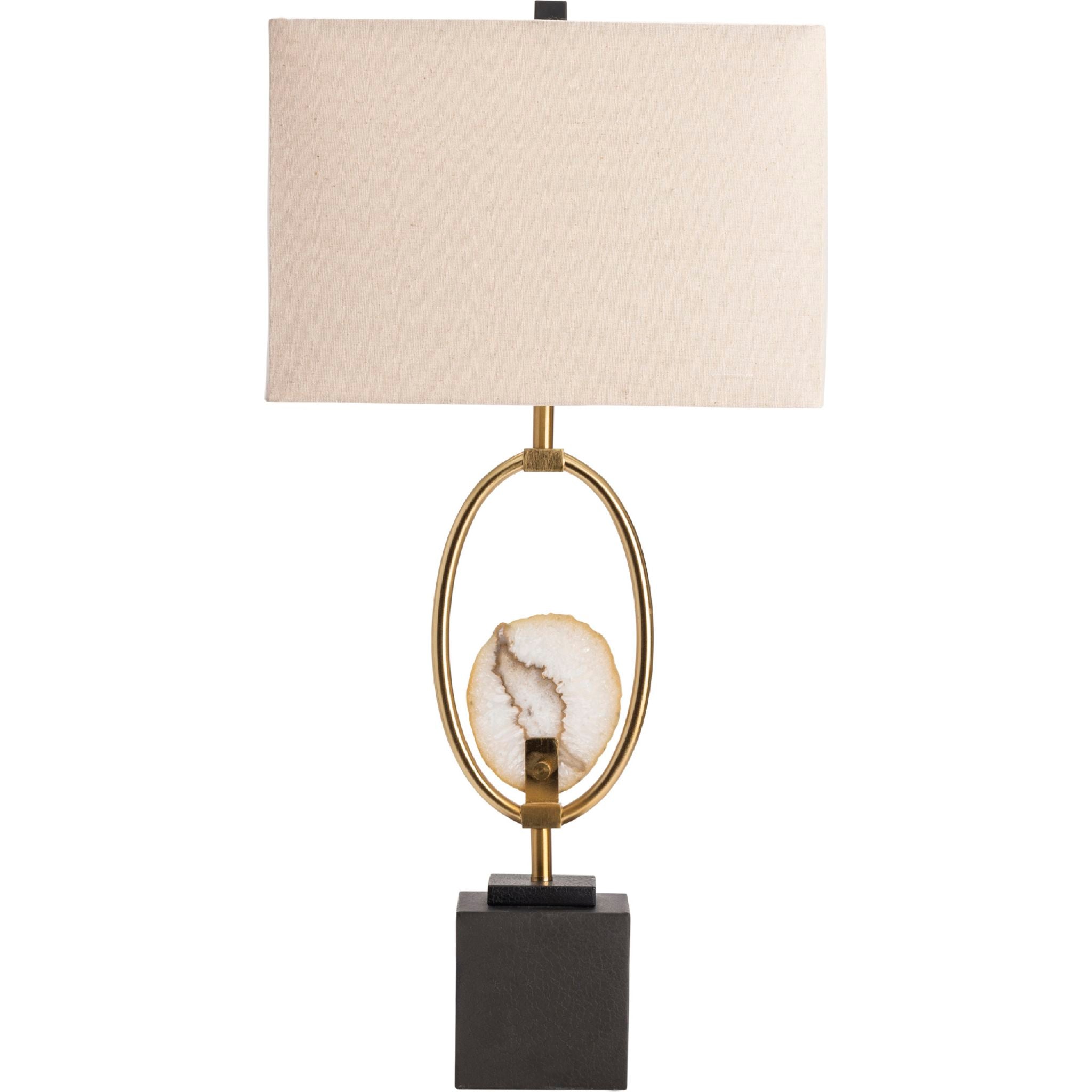 Handmade Agate Table Lamp - 32