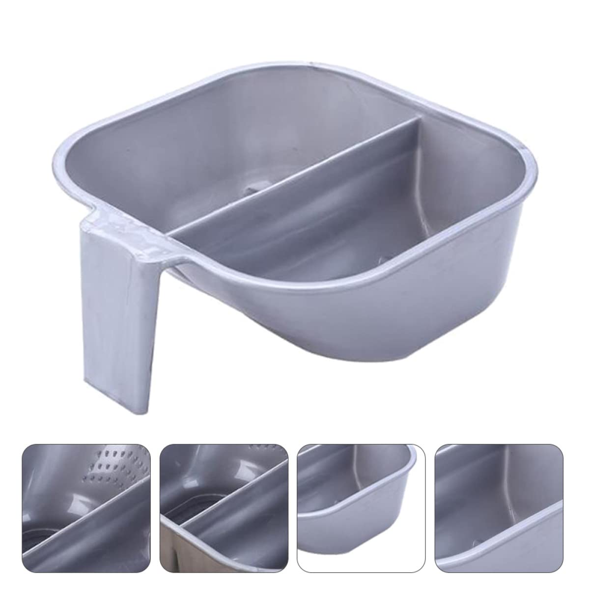 LALAFINA 1 Piece Professional Double Hair Mixing Bowl for Salon Hair Dyeing - Durable Hair Coloring Container with Easy Clean Feature - Perfect for At-Home & Salon Hair Coloring Treatments