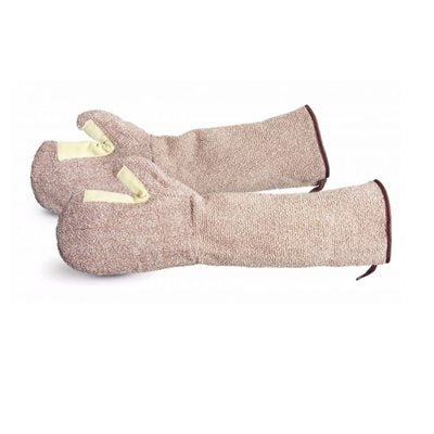 Cool Grip 17 Heavy Duty Terry Cloth Oven Mitts - Heat Resistant Kitchen Gloves for Baking, Grilling & Cooking - Superior Protection for Hot Pans & Dishes