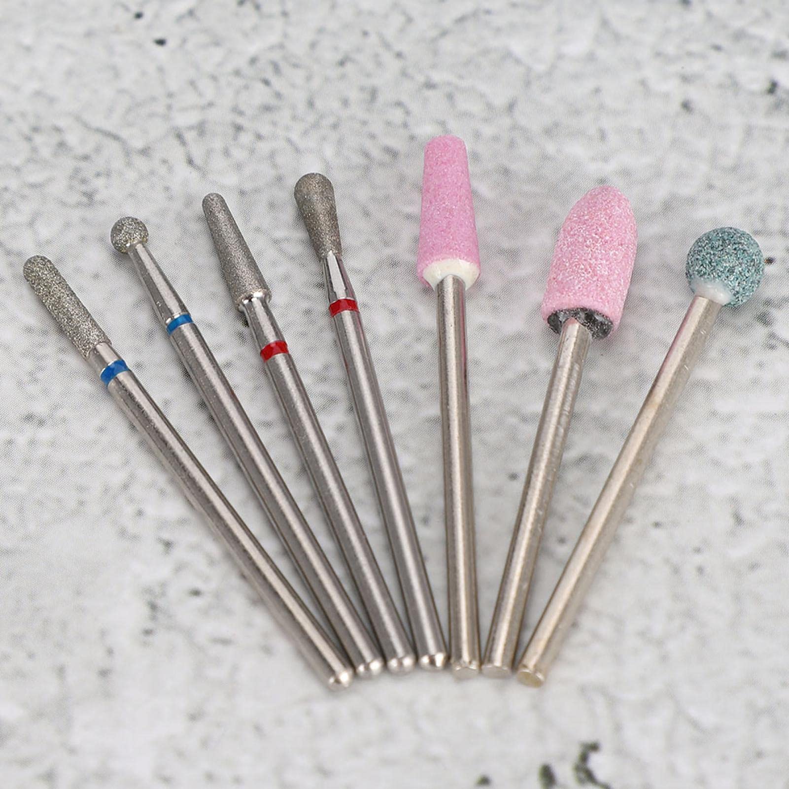 6pcs Professional Cuticle Drill Bits Set - Cone Shaped Nail Grinding Heads for Electric Manicure, Sanding & Polishing - Perfect for At-Home & Salon Nail Care (#1)