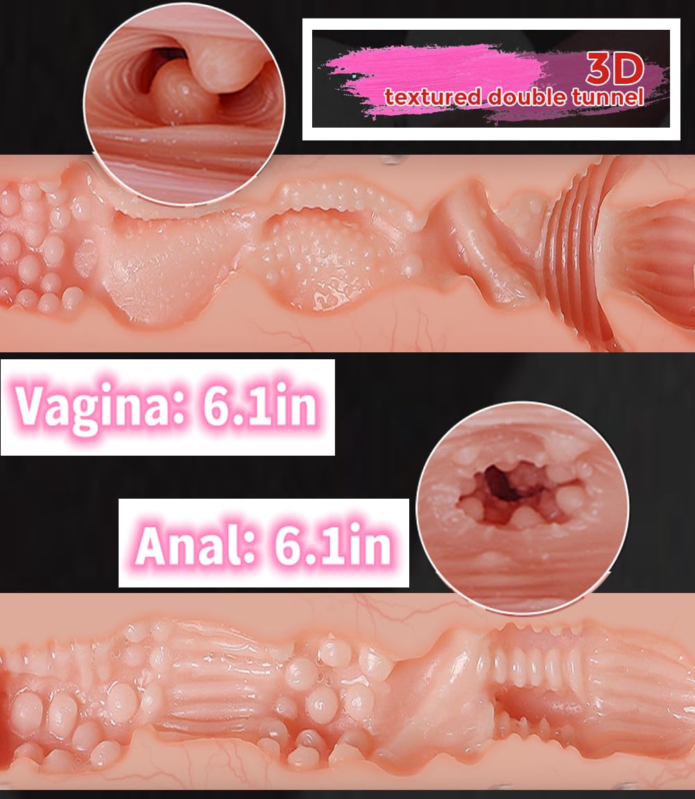 Realistic TPE Silicone Sex Doll for Men - Full Body Life Size Adult Doll with Ultra Soft Jelly-Gel Breasts & Dual Texture Channel (30lb, Light Tan) - Perfect for Discreet Home Use & Fantasy Fulfillment