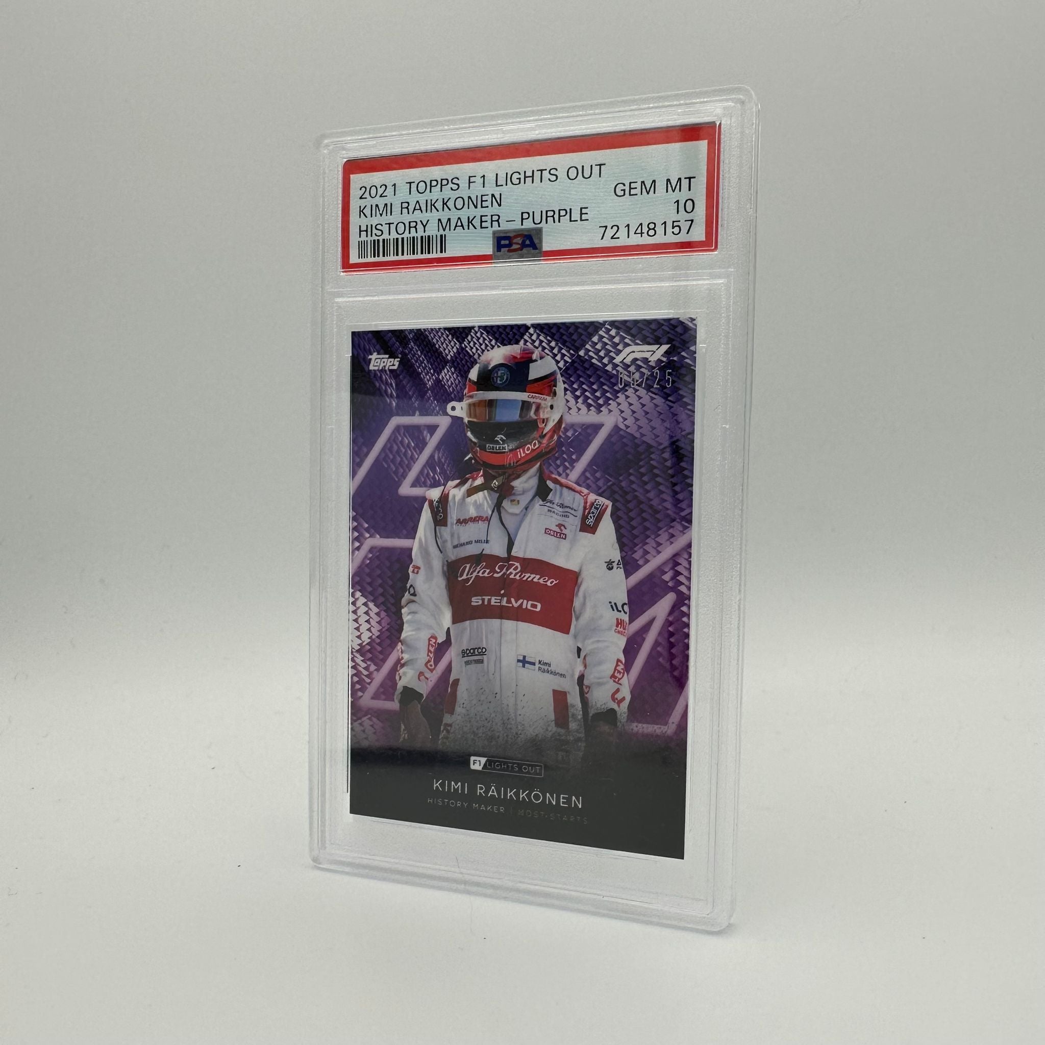 PSA 10 Graded 2005 Kimi Raikkonen History Maker Trading Card - Rare Collectible for F1 Fans & Sports Memorabilia Enthusiasts | Perfect for Display, Investment & Gifts