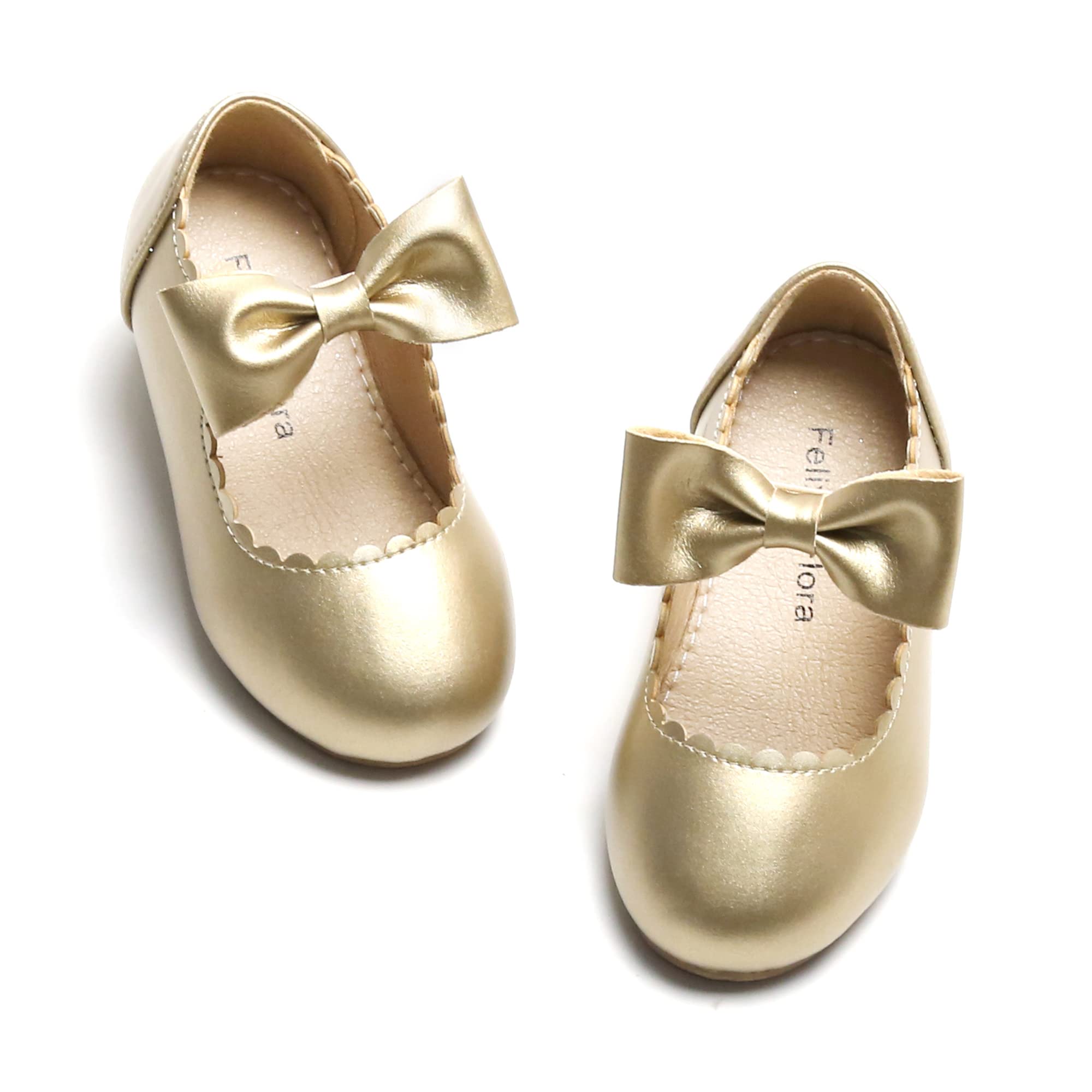 Felix & Flora Toddler Flower Girl Dress Shoes | Girls Ballet Flats for Party, School & Wedding | Comfortable & Stylish for Special Occasions