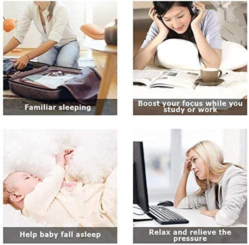 Portable White Noise Machine for Adults & Babies - Adaptive Sound Technology with Non-Looping Nature Sounds, Fan Sounds | Perfect for Sleep, Meditation, Office Focus & Nursery Soothing