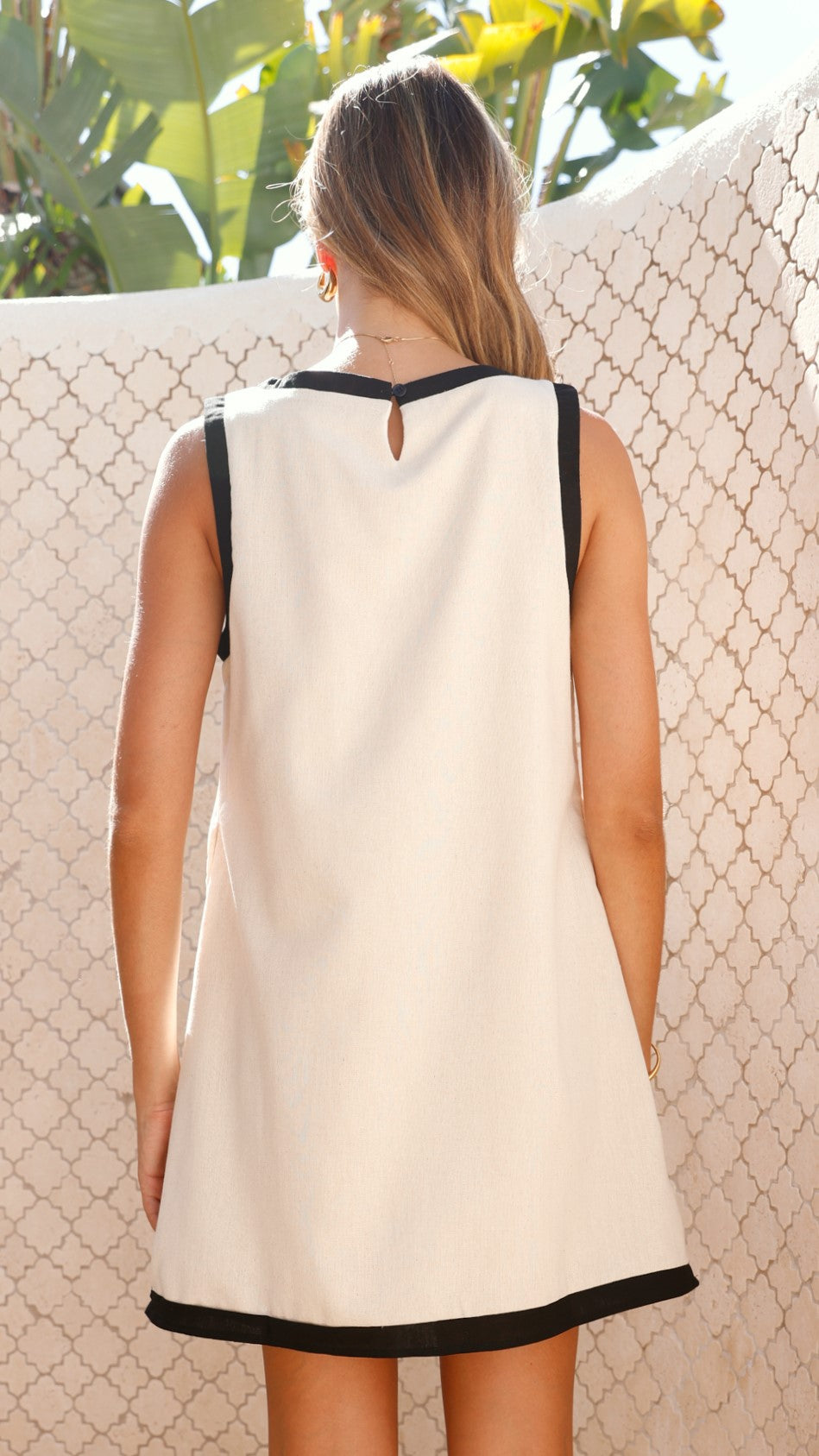 Amara Mini Dress - Elegant Oatmeal Color Short Sleeve Party Dress for Women | Perfect for Cocktail Parties, Date Nights & Summer Outings