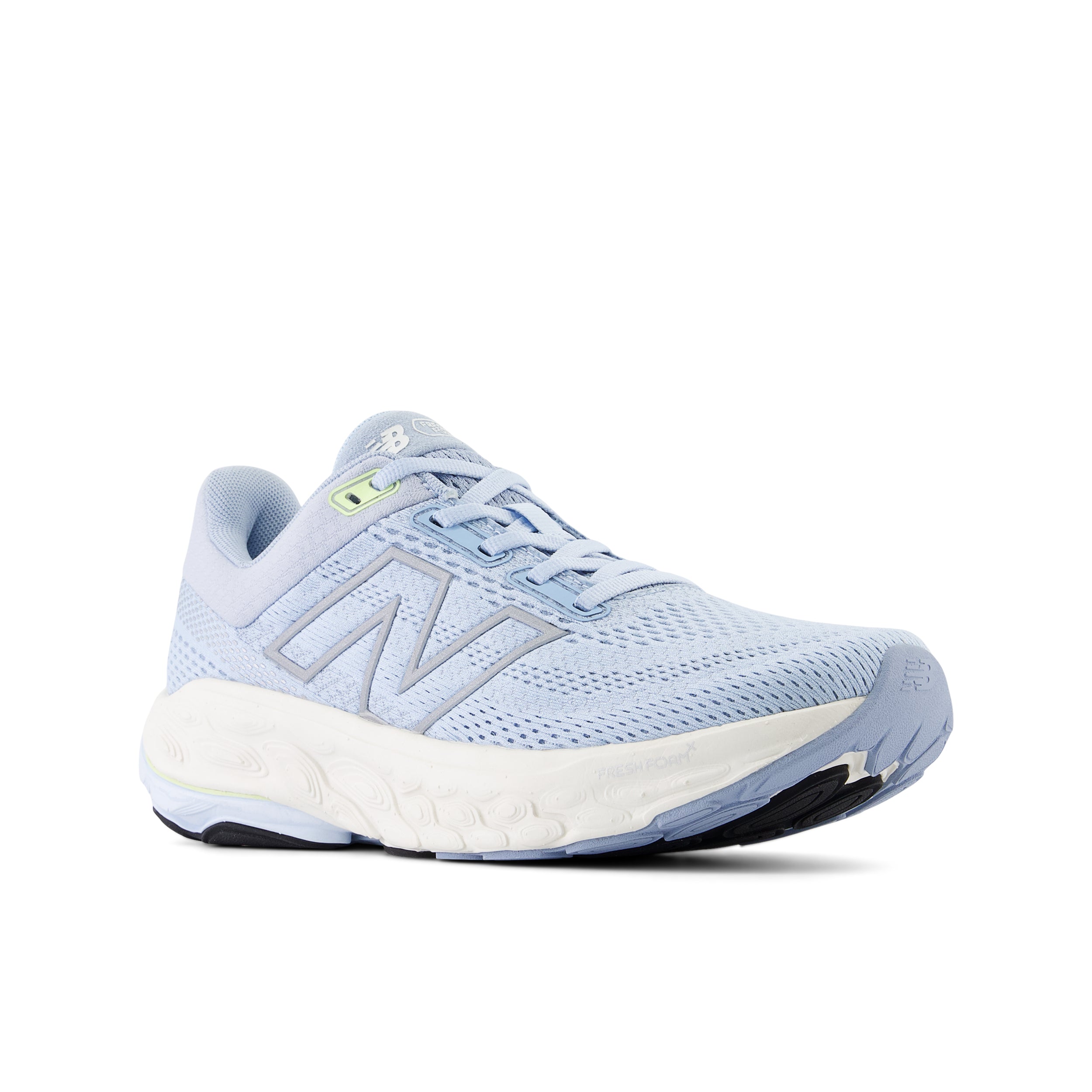 New Balance Women's Fresh Foam X 860v14 Running Shoes - Light Chrome Blue/Limelight - Stability & Cushion for Long Distance Running, Jogging & Gym Workouts