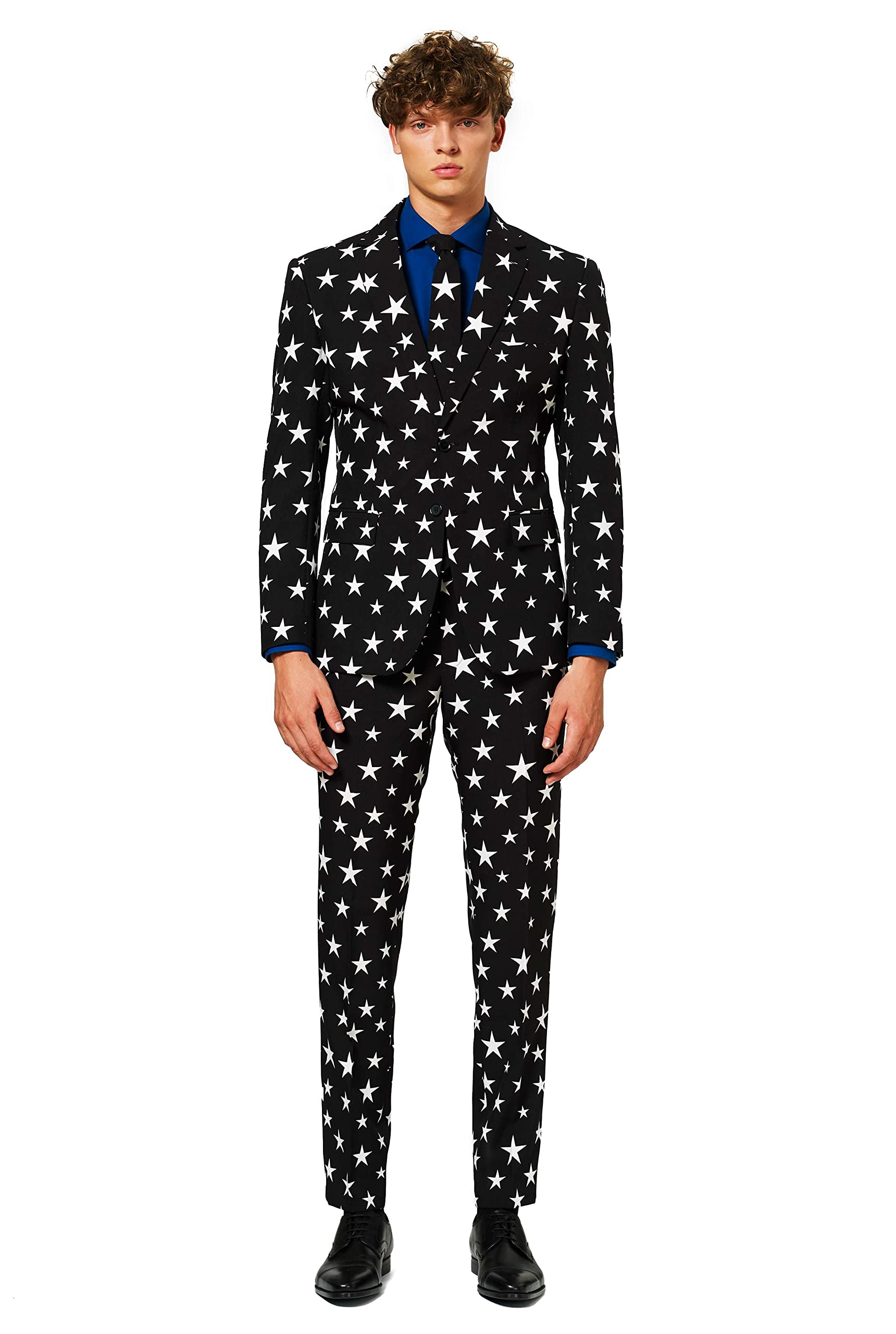 OppoSuits Funny Ugly Christmas Costumes for Men - Complete Holiday Suit Set with Jacket, Pants & Tie | Perfect for Office Parties, Family Gatherings & Festive Events