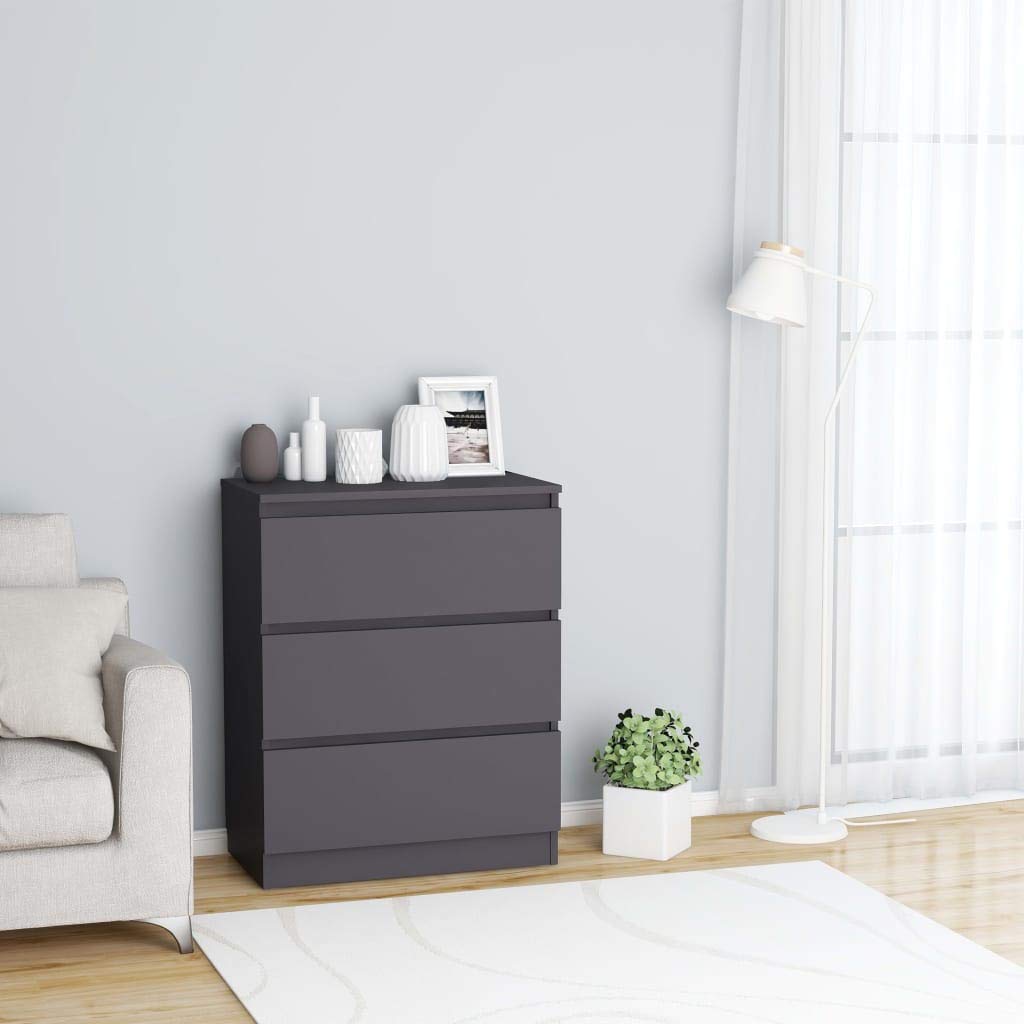 3-Drawer Bathroom Floor Cabinet - Free Standing Storage Organizer with Vertical Design for Bathroom, Bedroom, Hallway & Living Room - Sturdy Chipboard Construction - Perfect for Towel Storage, Toiletries Organization & Small Space Decor