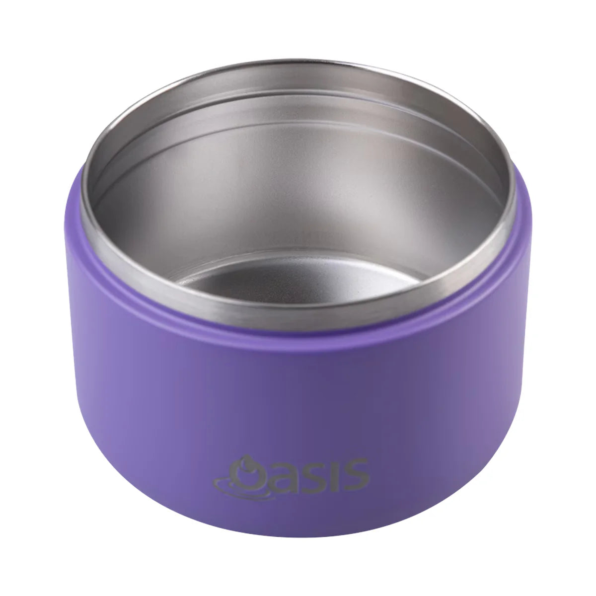 Oasis 300ml Insulated Stainless Steel Food Flask with Quick Release Lid - Mermaid Purple - Perfect for Lunch, Travel, and Outdoor Activities