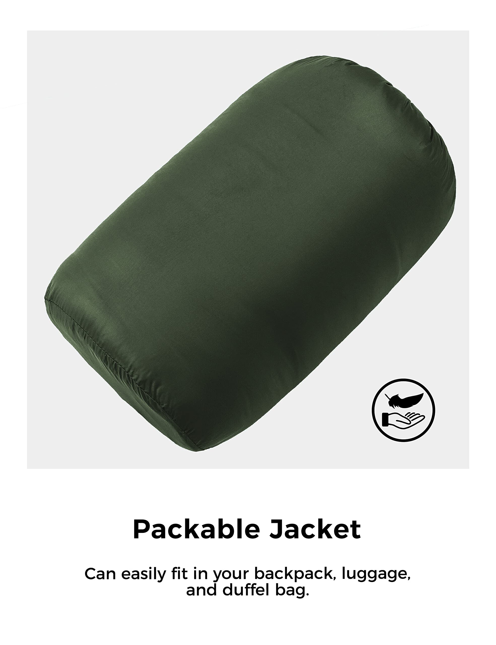 Wantdo Women's Lightweight Packable Down Jacket - Hooded Winter Puffer Coat for Outdoor Activities, Travel & Cold Weather