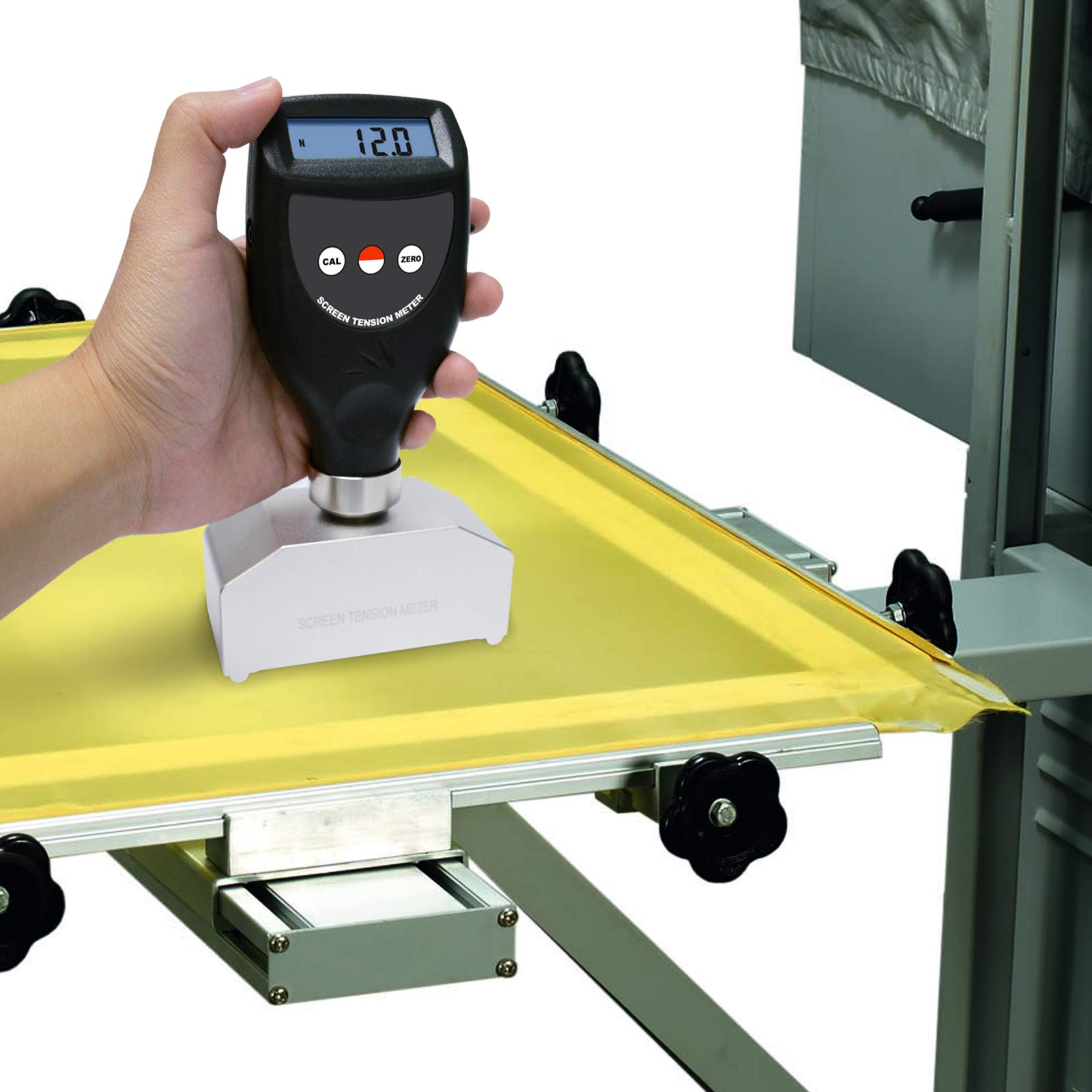 Digital Screen Tension Meter Tester - 7~40 N/cm Force Measurement for Screen Printing Stencils | Quality Control Tool for Printing Production & Fabric Tension Testing