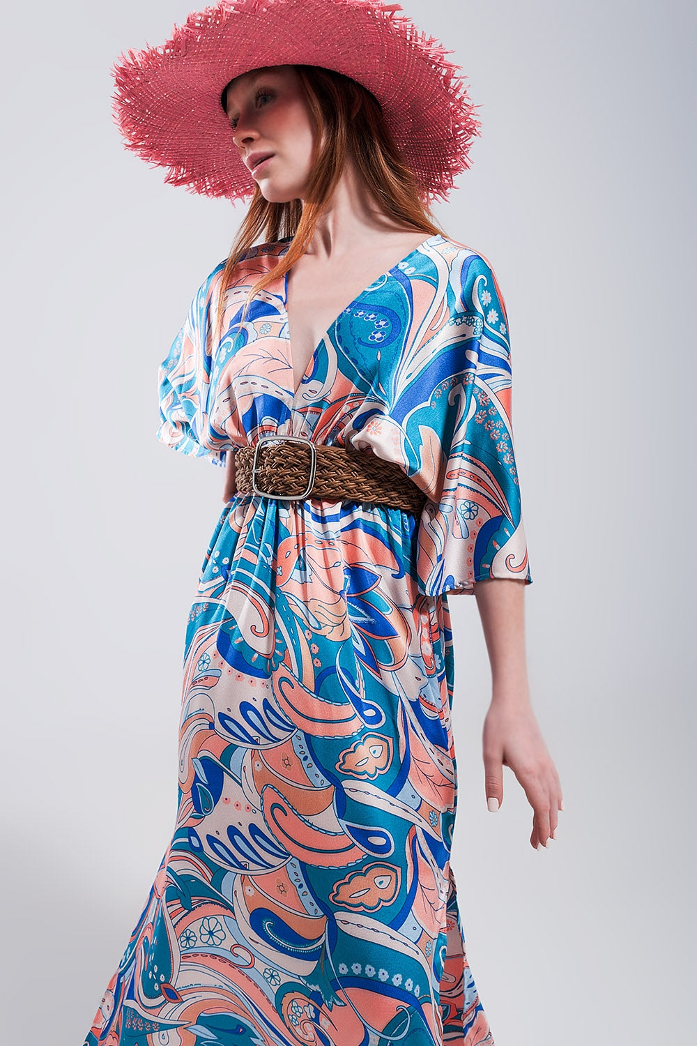 Long Floral Lace Robe with Back Tie Bow - Elegant Maxi Dress for Women, Perfect for Weddings, Parties & Special Occasions