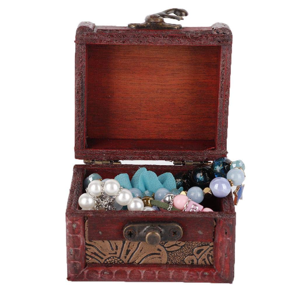 Vintage Style Alloy Grinding Storage Box - Portable Jewelry Organizer for Necklaces, Office, Home & Travel | Compact Desk Storage Solution for Jewelry, Accessories & Small Items