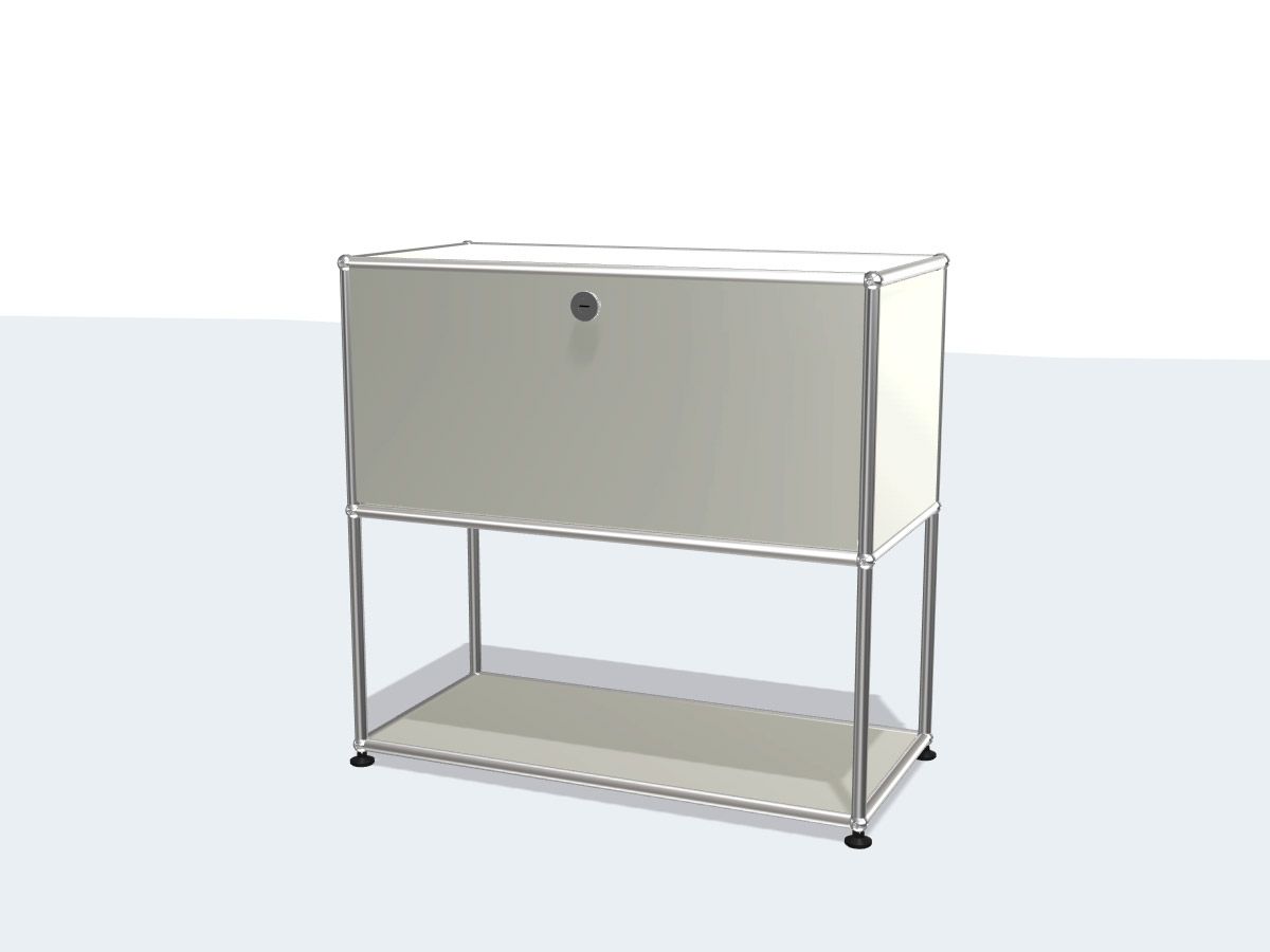 Haller Sideboard with Lower Storage and Drop-Down Door - Modern Buffet Cabinet for Dining Room, Living Room, or Entryway Organization