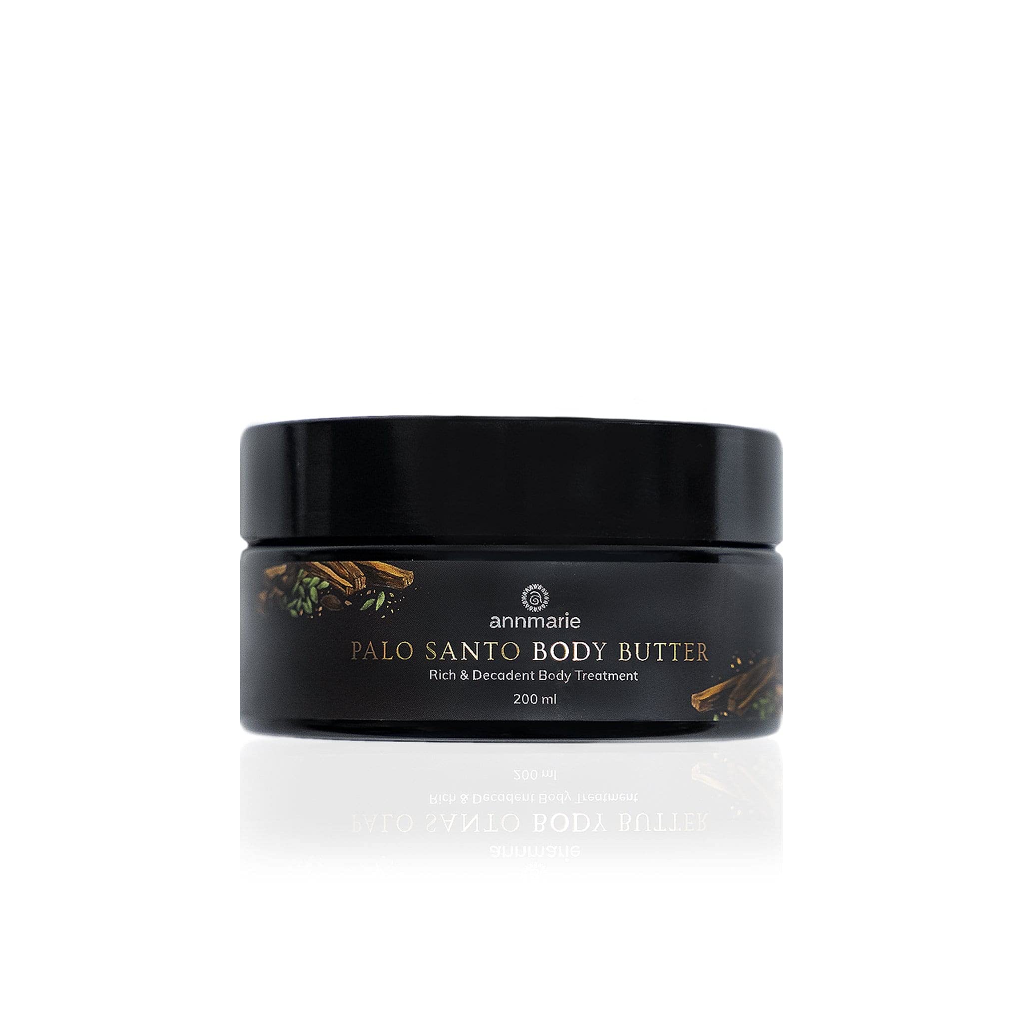 Annmarie Palo Santo Body Butter - Ultra Hydrating & Nourishing Body Cream for Dry Skin (200ml) | Vegan, Cruelty-Free Moisturizer for Women & Men | Perfect for Daily Use, After Shower & Nighttime Skincare Routine