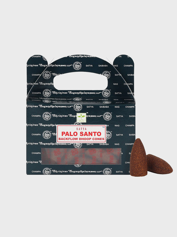 Satya Backflow Dhoop Cones 24 Pack - Premium Incense Sticks for Meditation, Yoga & Aromatherapy - Relaxing Fragrance for Home, Office & Spiritual Practices