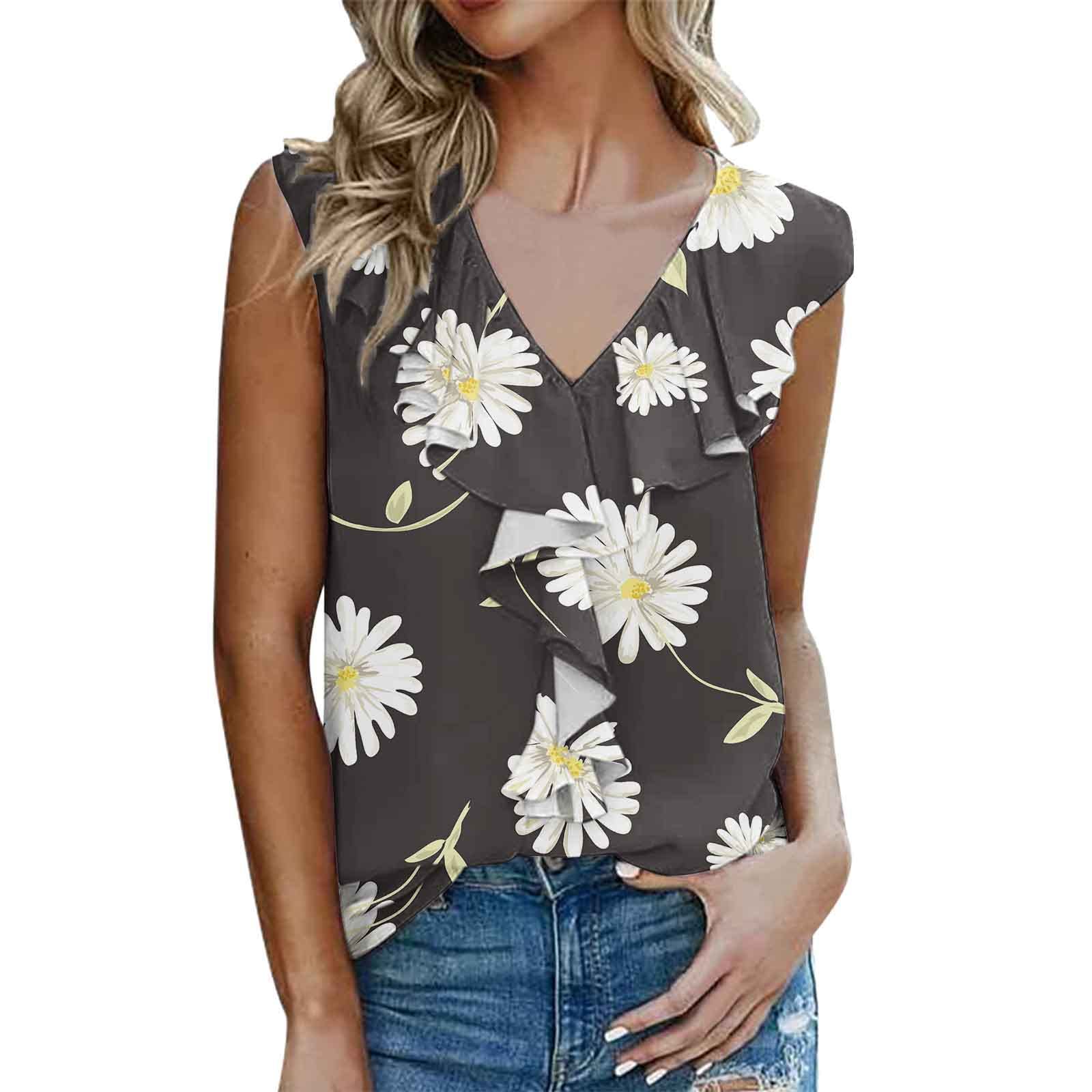 Women's Workout Tank Tops - Loose Fit Sleeveless Casual Shirts with Cute Twist Knot & Waffle Knit Design | Perfect for Gym, Yoga, Running & Summer Outfits