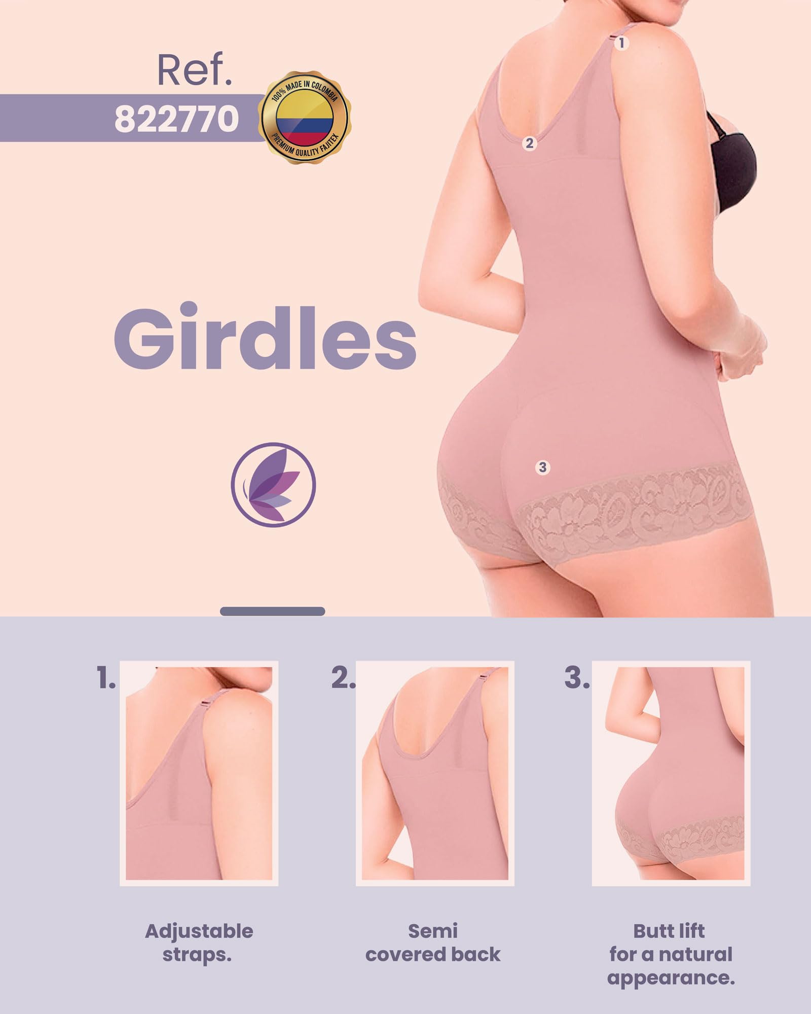 Fajitex High Compression Colombian Shapewear for Women - Tummy Control & Abdomen Slimming Body Shaper Garment | Perfect for Postpartum, Weight Loss & Everyday Wear