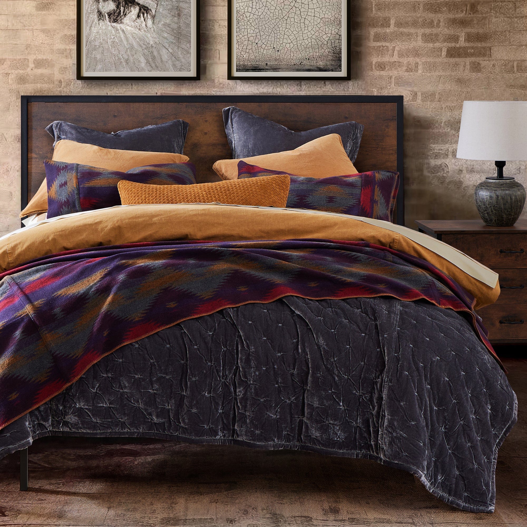 Premium Gila Wool Blend Blanket - Soft & Warm All-Season Throw for Couch, Bed, and Outdoor Use - Cozy Home Decor & Camping Essential