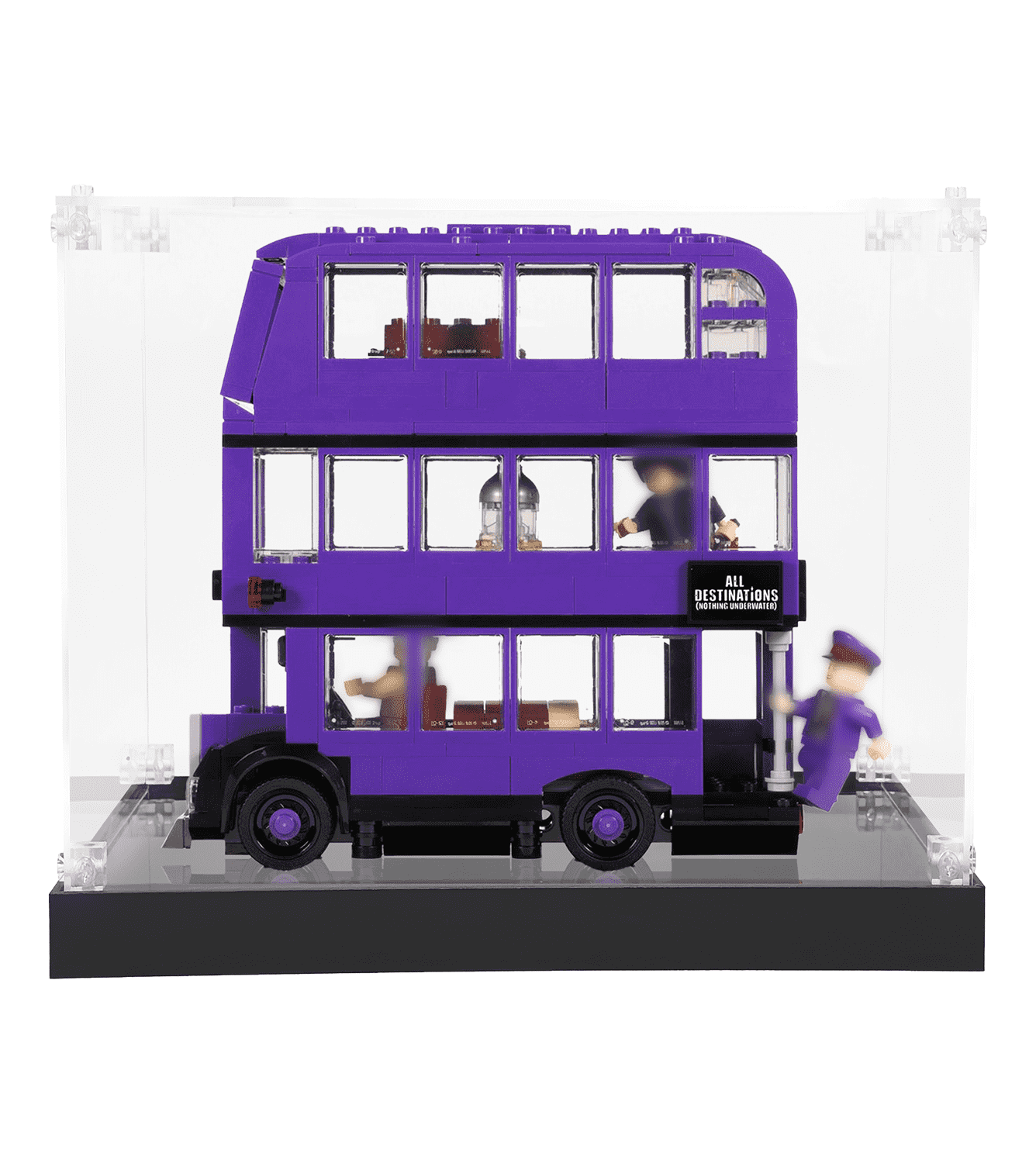 LEGO Harry Potter The Knight Bus 75957 Display Case - Protective Showcase for Collectible Building Sets - Perfect for Home Decor, Office Display & Gift Giving